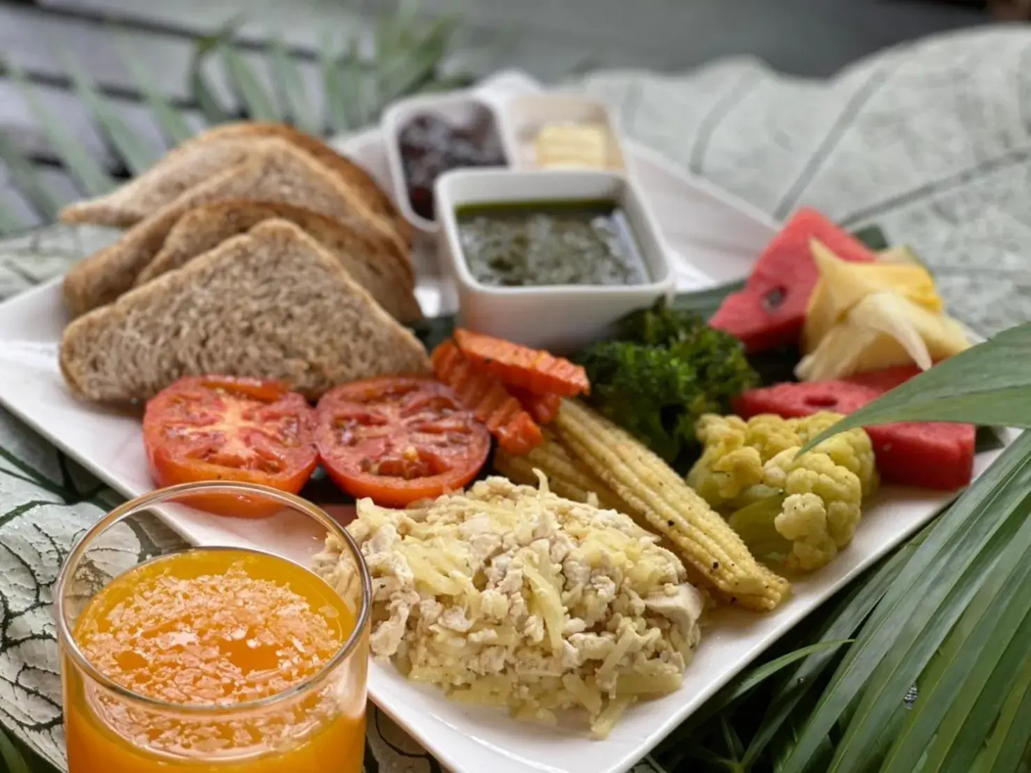 Food close-up in Our Jungle Camp - Eco Resort SHA Certified