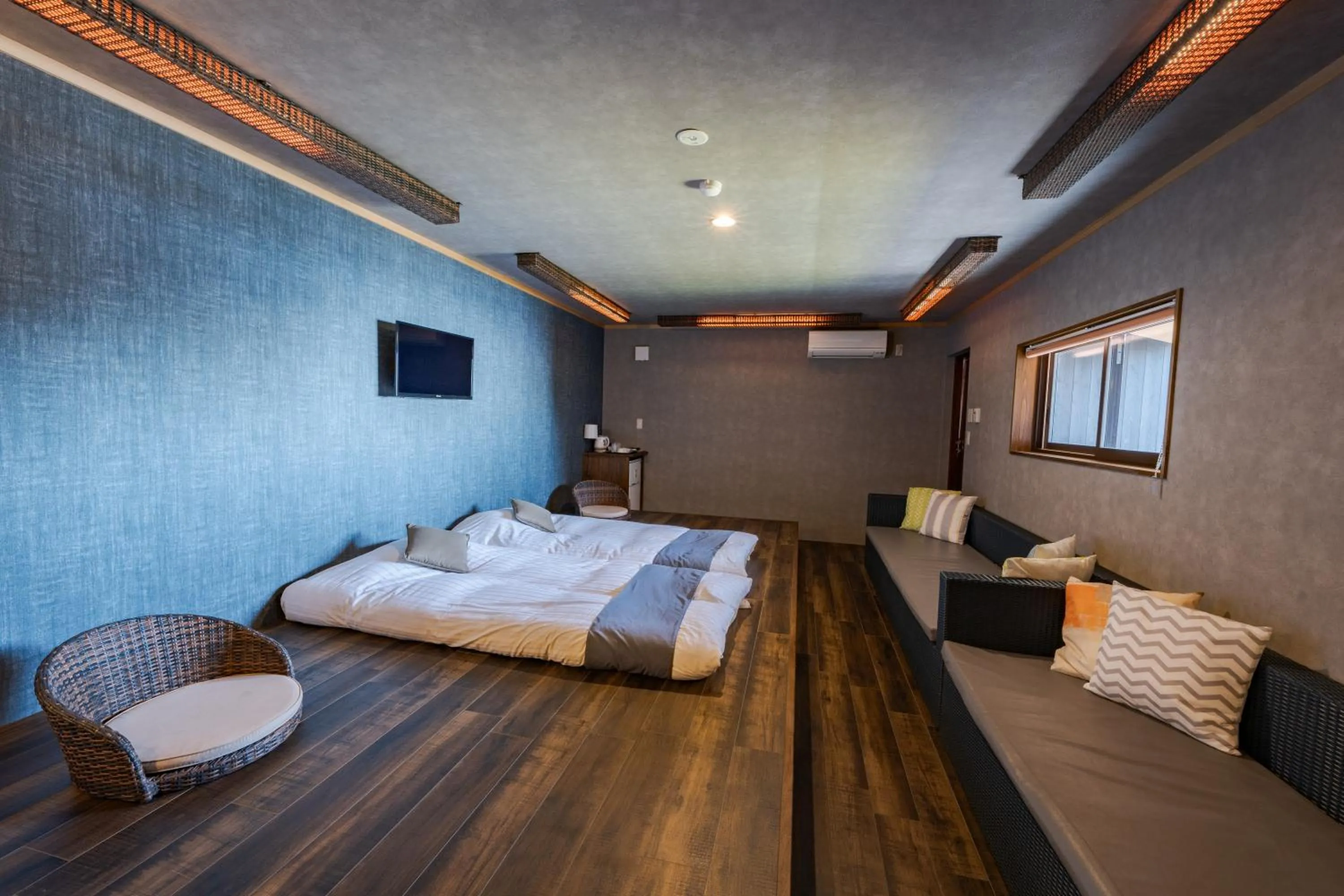 Bed in XYZ Private Spa and Seaside Resort