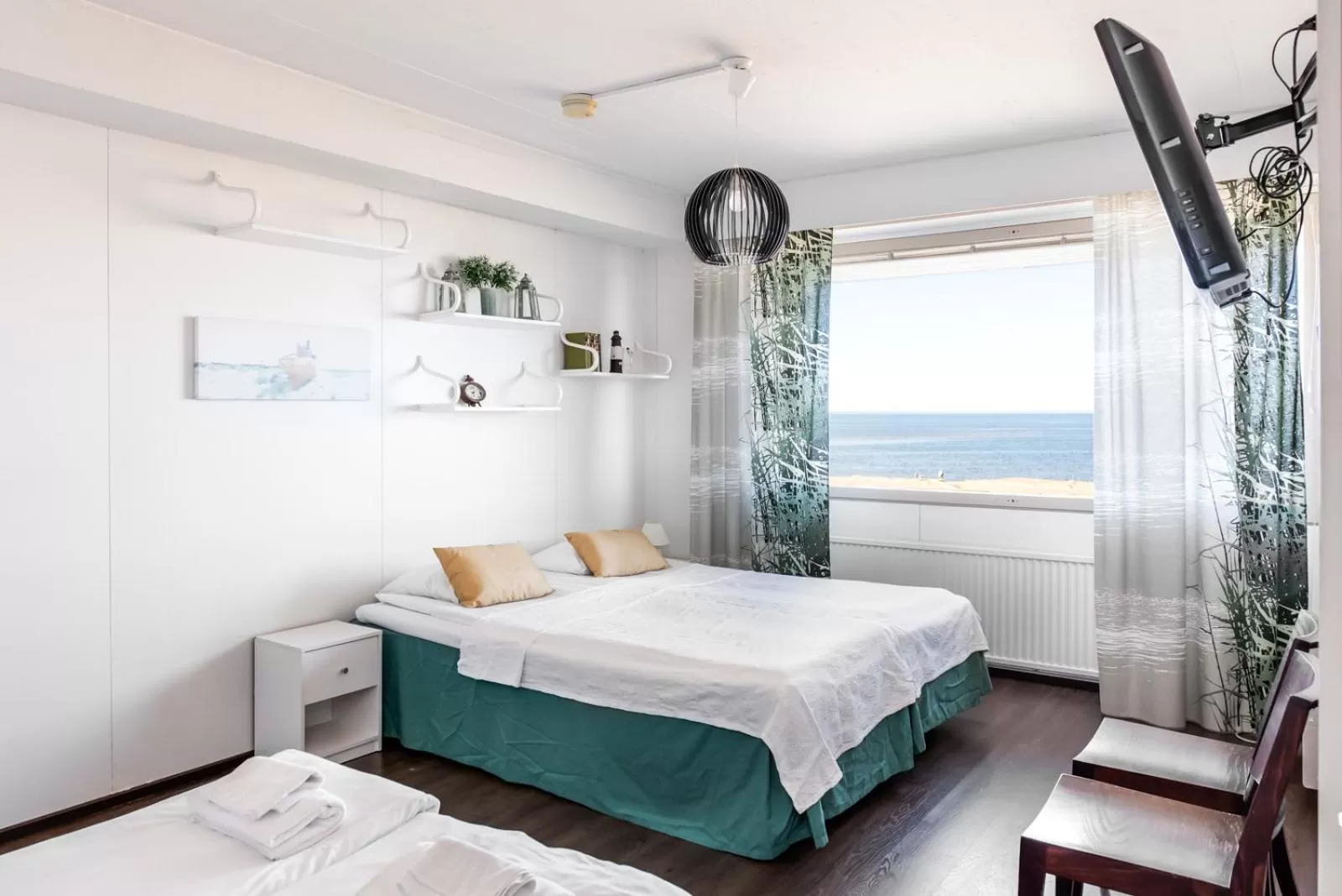 Bed in Hotel Rantakalla