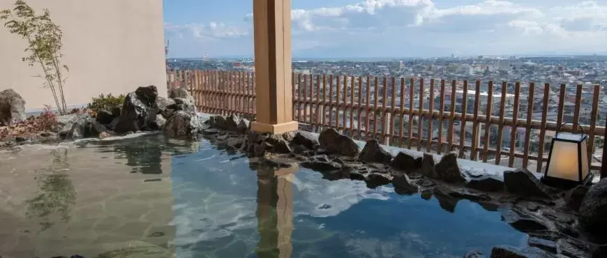 Hot Spring Bath, Swimming Pool in Onyado Nono