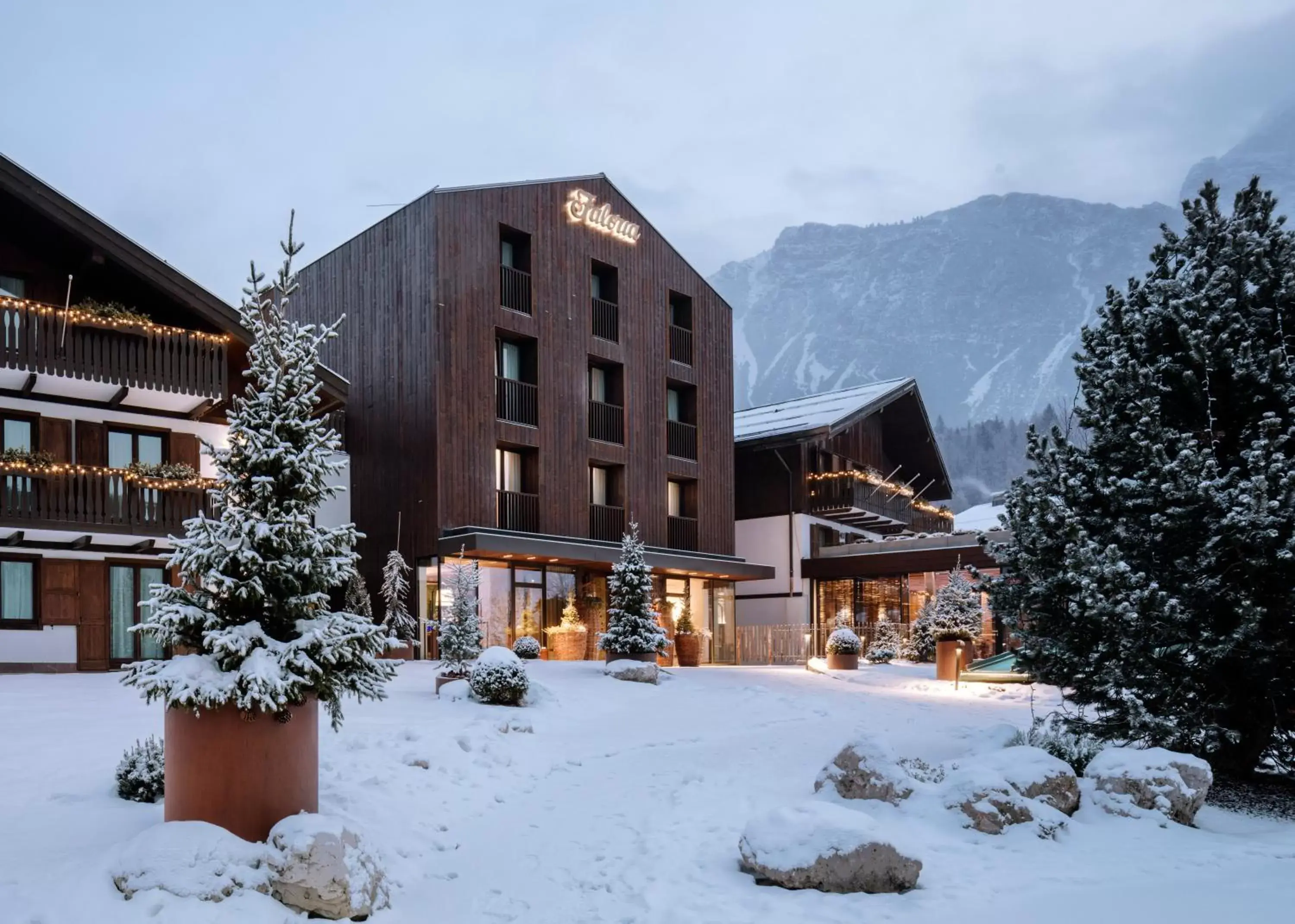 Property building, Winter in Faloria Mountain Spa Resort