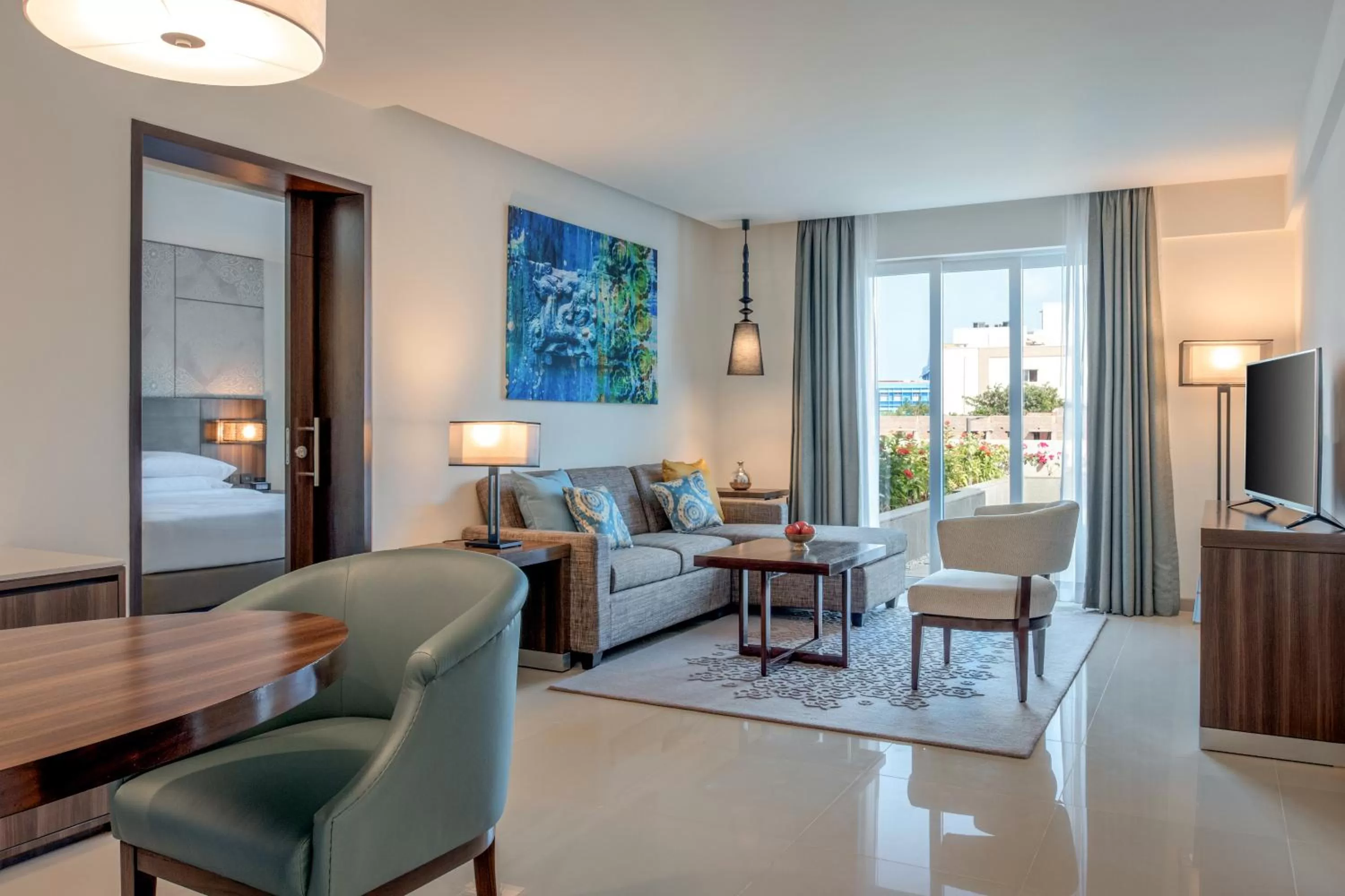 Living room in The Residency Towers, Rameswaram