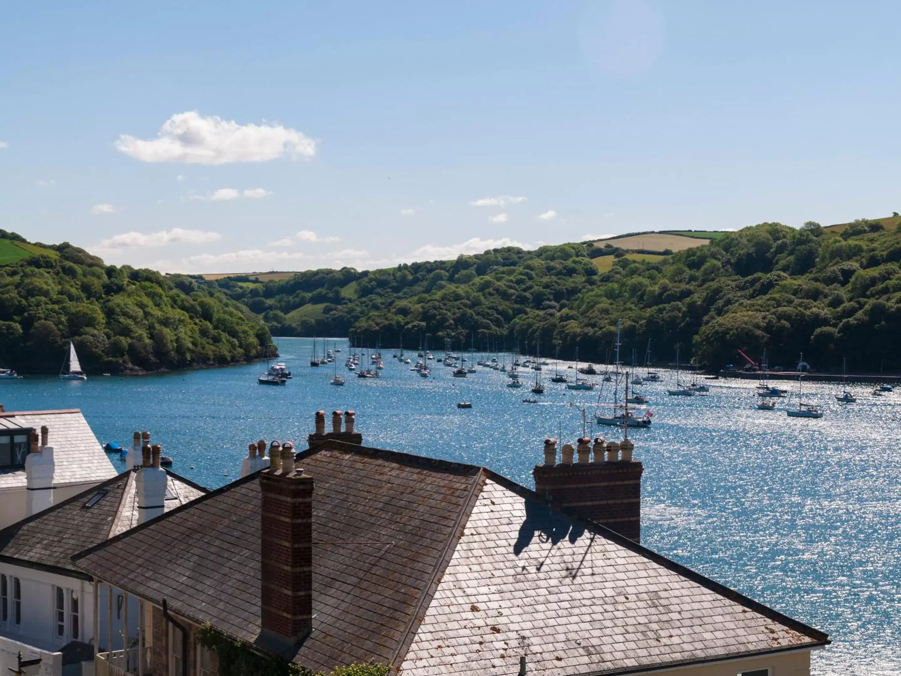 Natural landscape, River View in Harbour Hotel Fowey