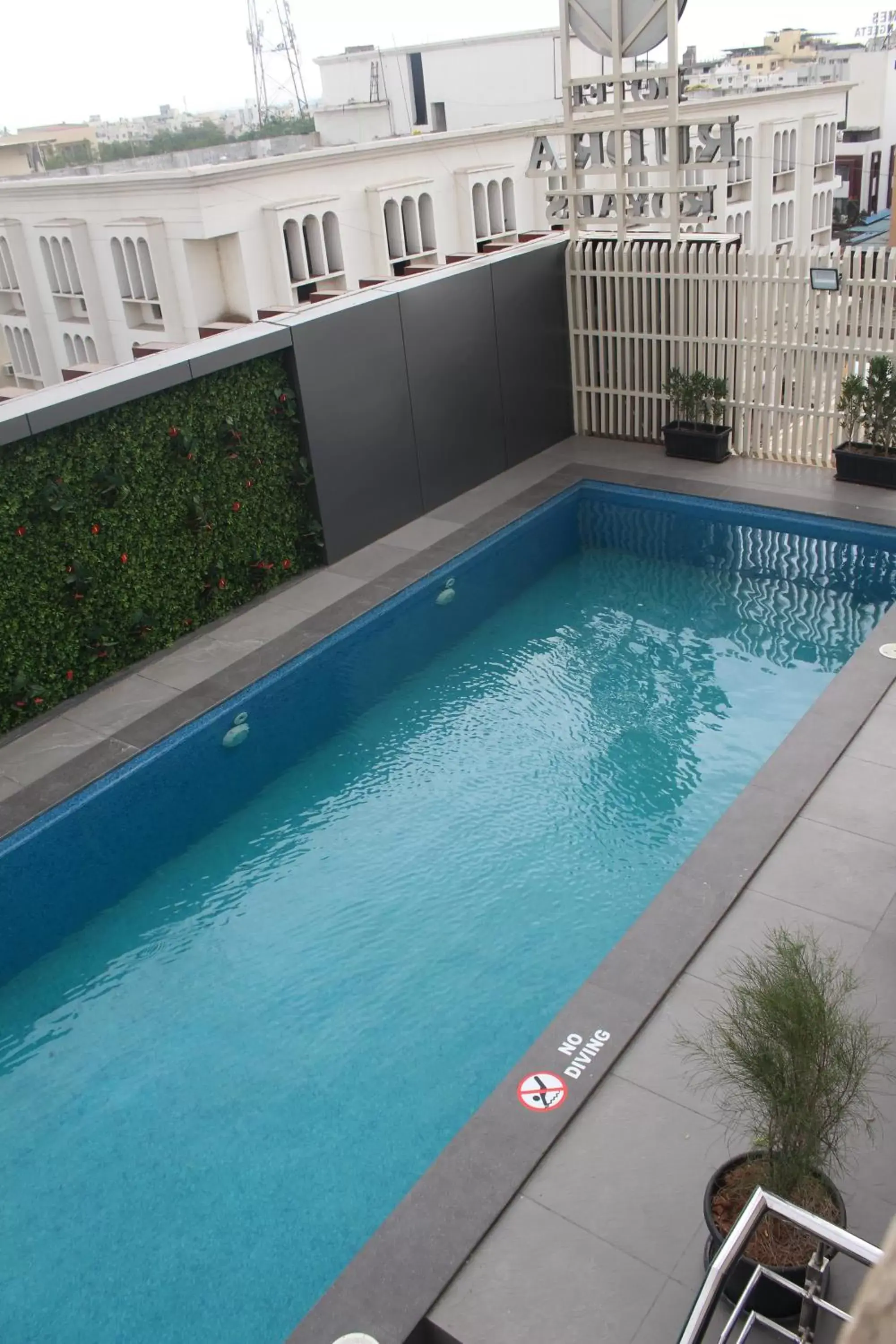 Swimming pool in Hotel Rudra Royals Swimming pool in Hotel Rudra Royals