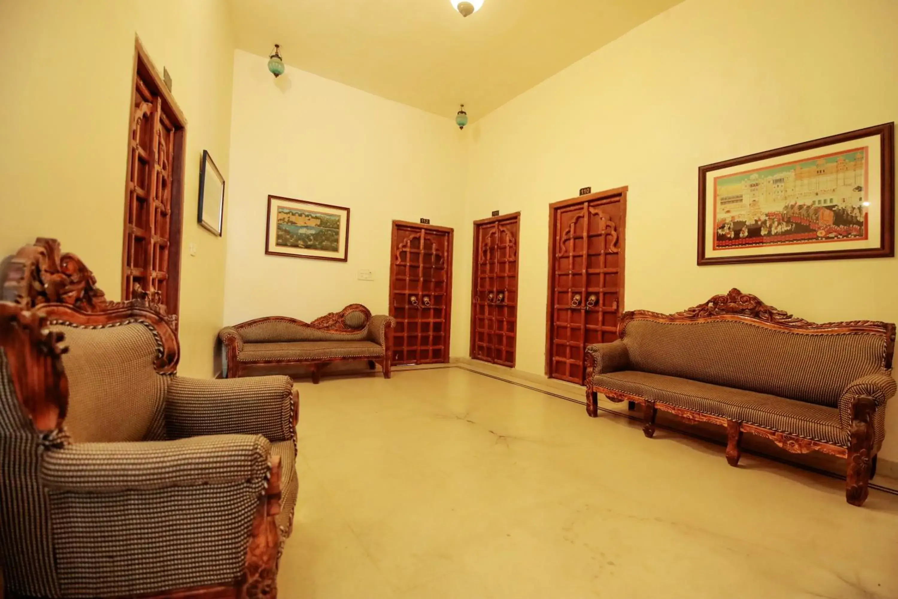Seating Area in Hotel Devraj Niwas on Lake Pichola Udaipur