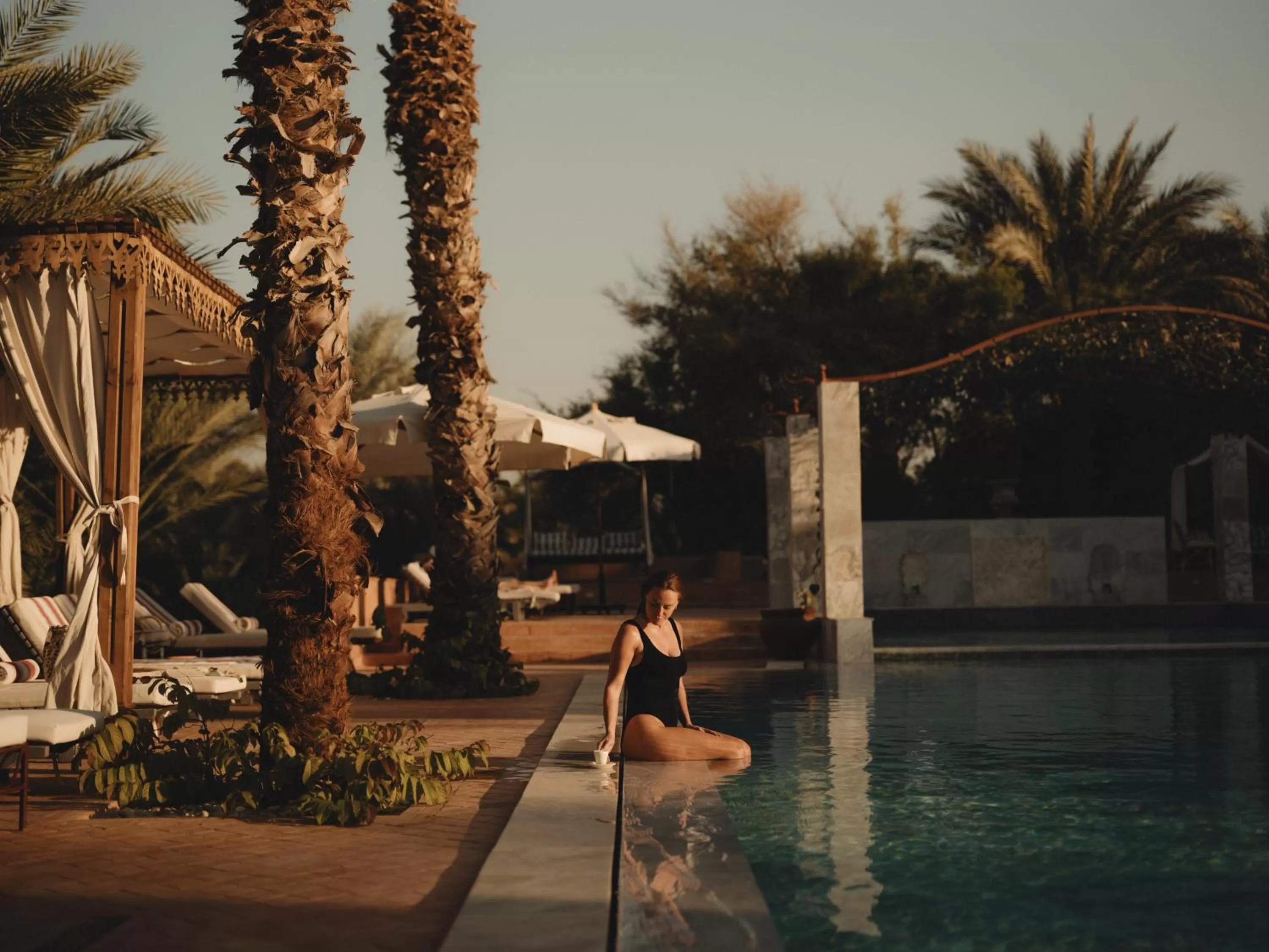 Swimming pool in Al Moudira Hotel