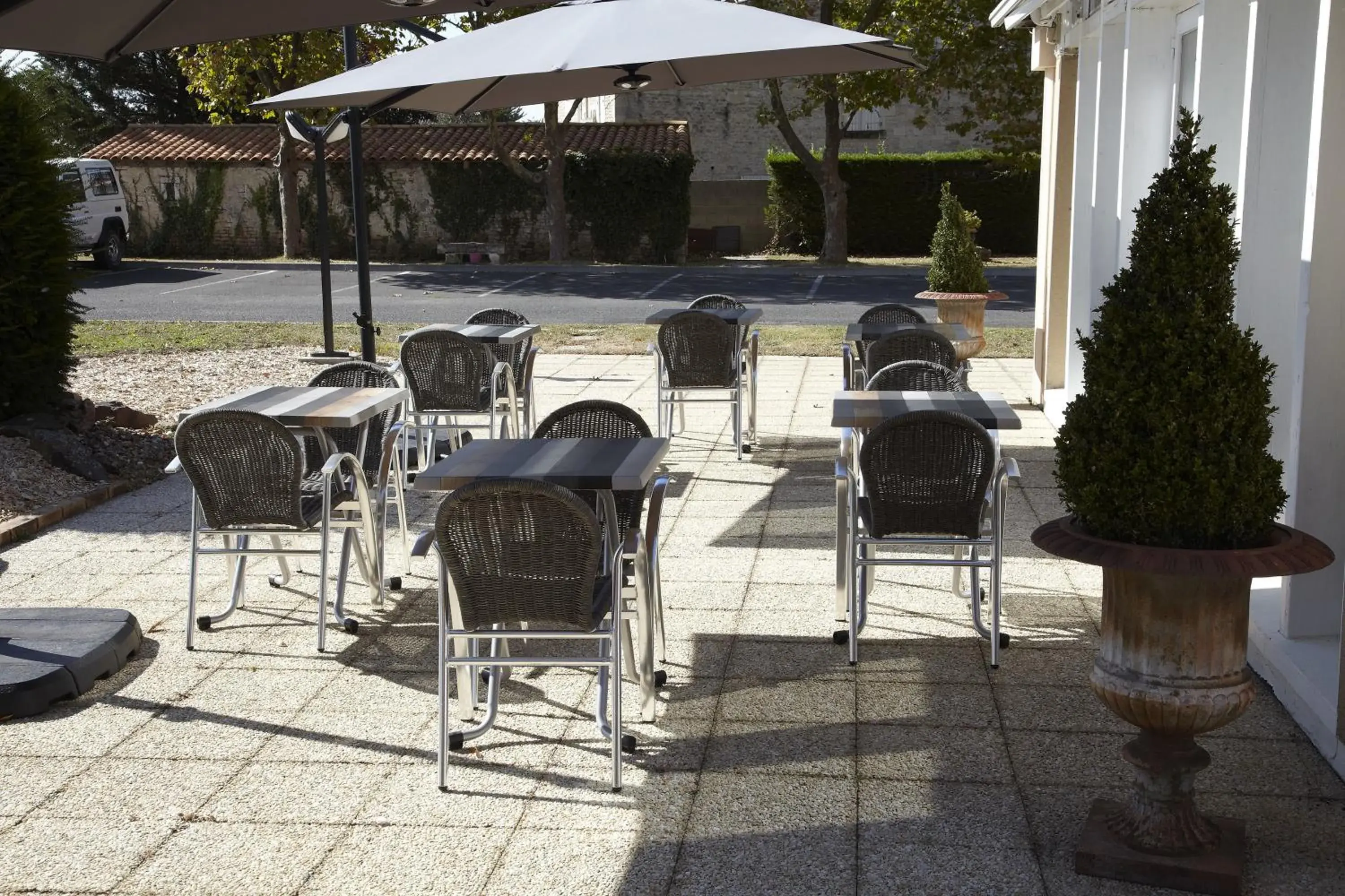 Patio in Hotel Atoll