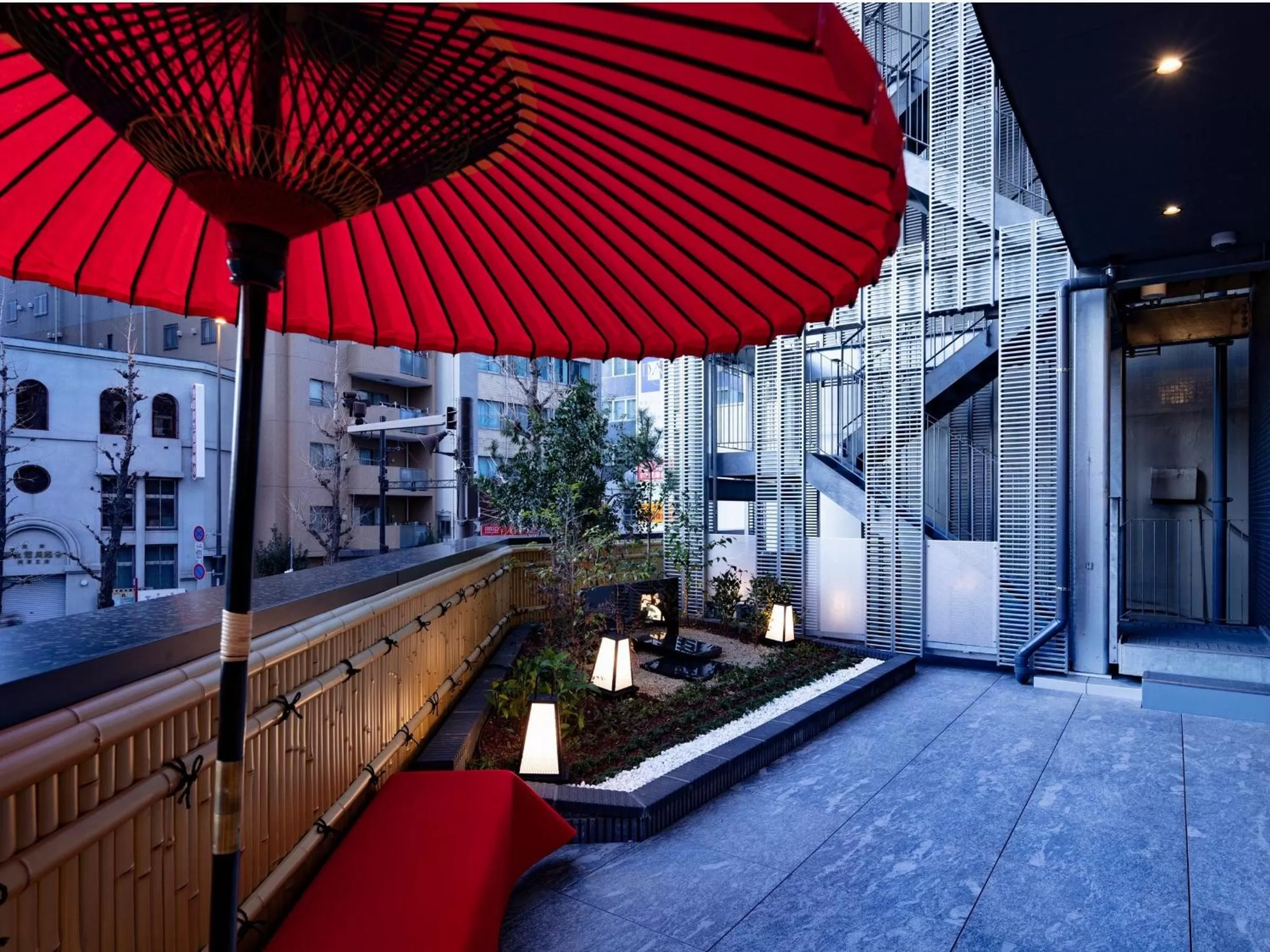 Balcony/Terrace in Tosei Hotel Cocone Asakusa Kuramae