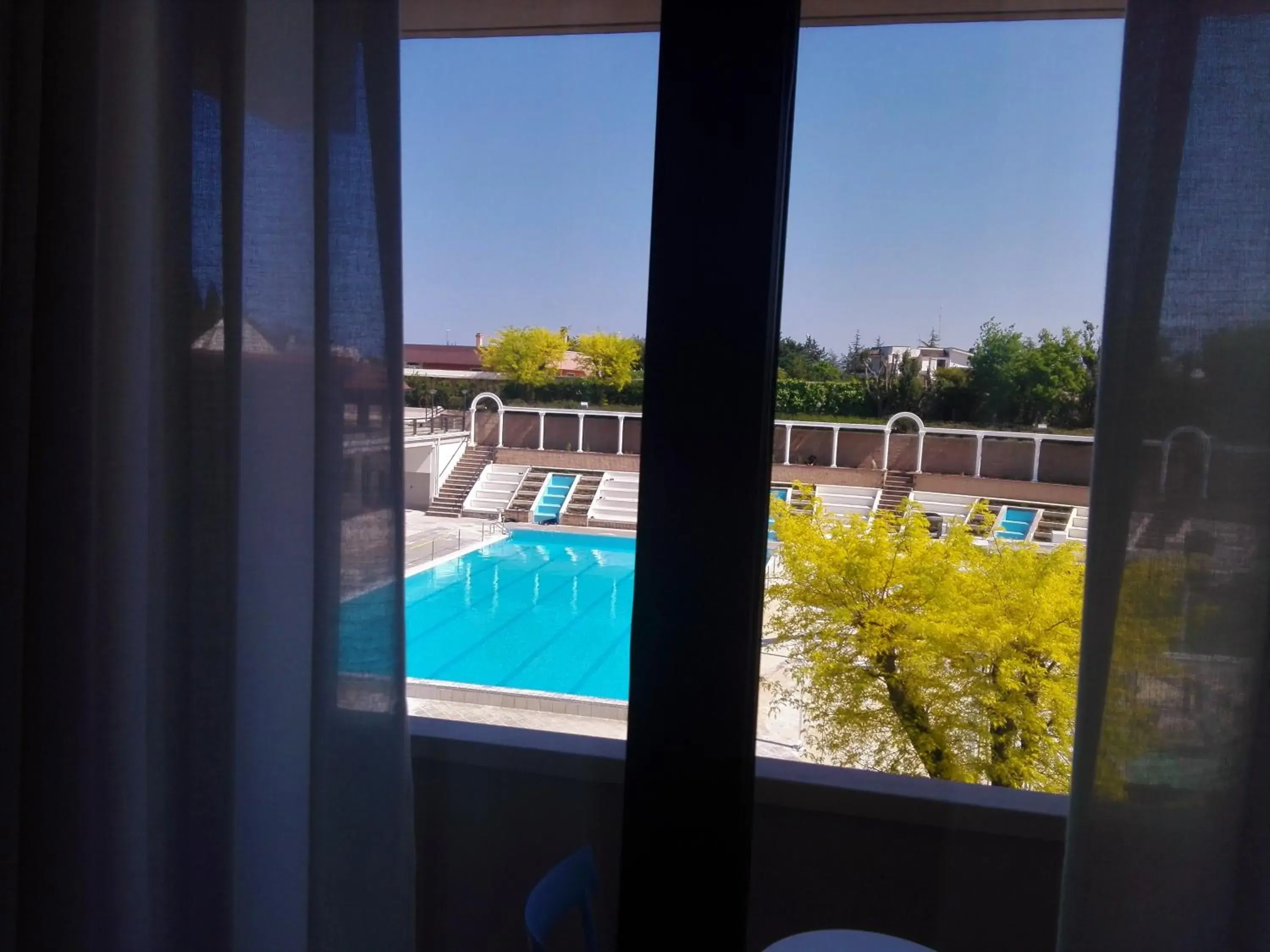 Balcony/Terrace, Pool View in Hotel d'Aragona