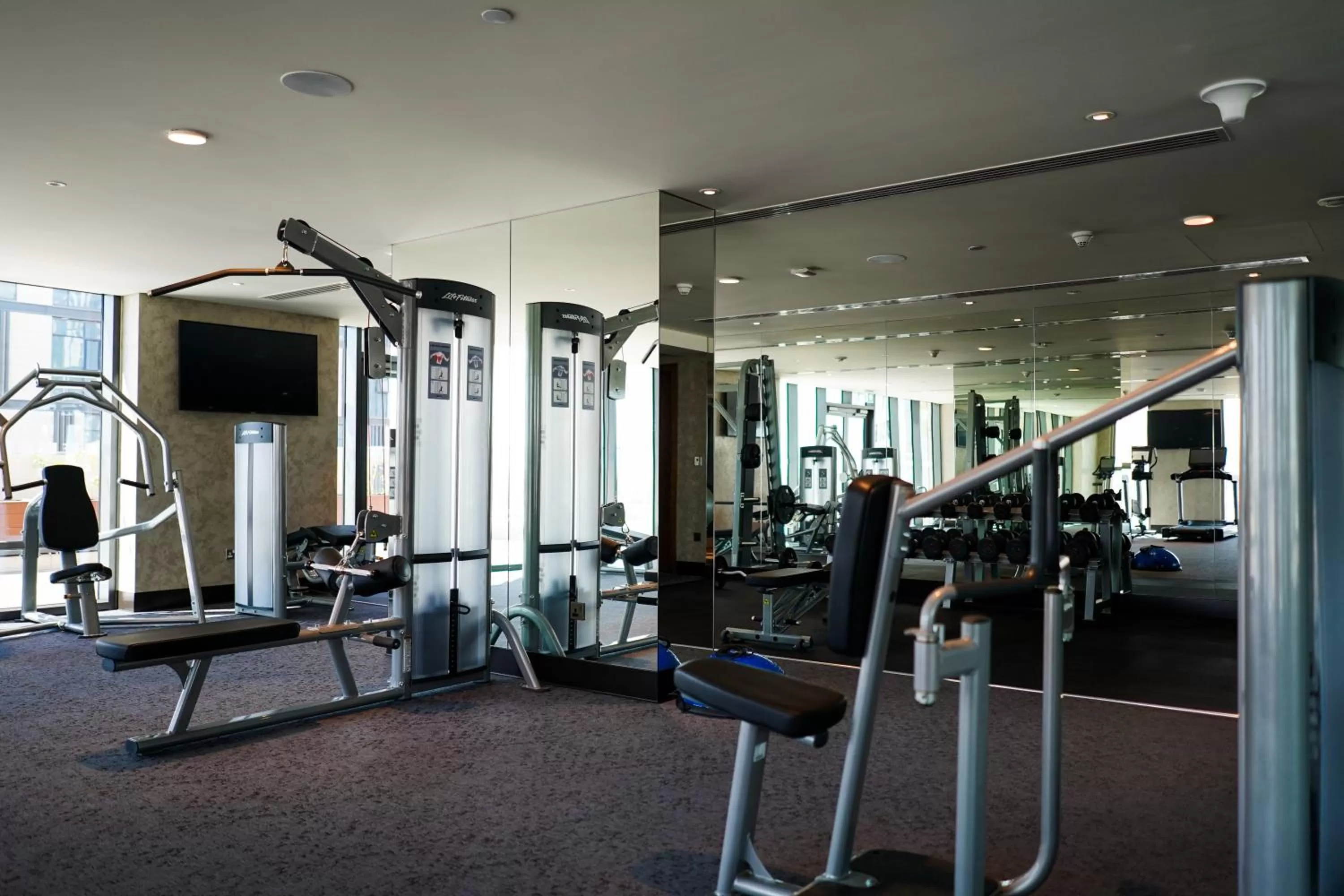Fitness centre/facilities in Staybridge Suites Dubai Al-Maktoum Airport by IHG