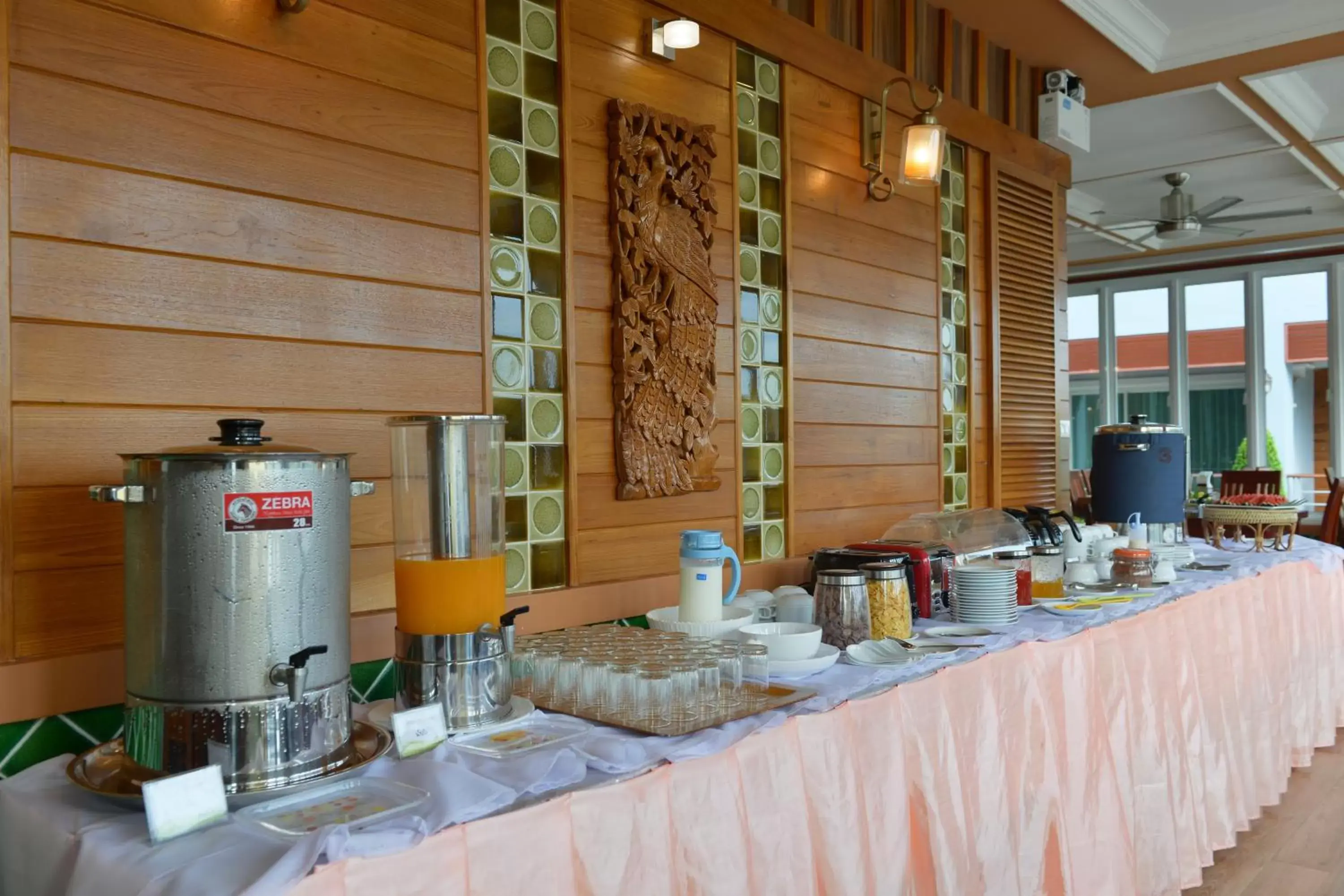 Buffet breakfast in Princess River Kwai Hotel