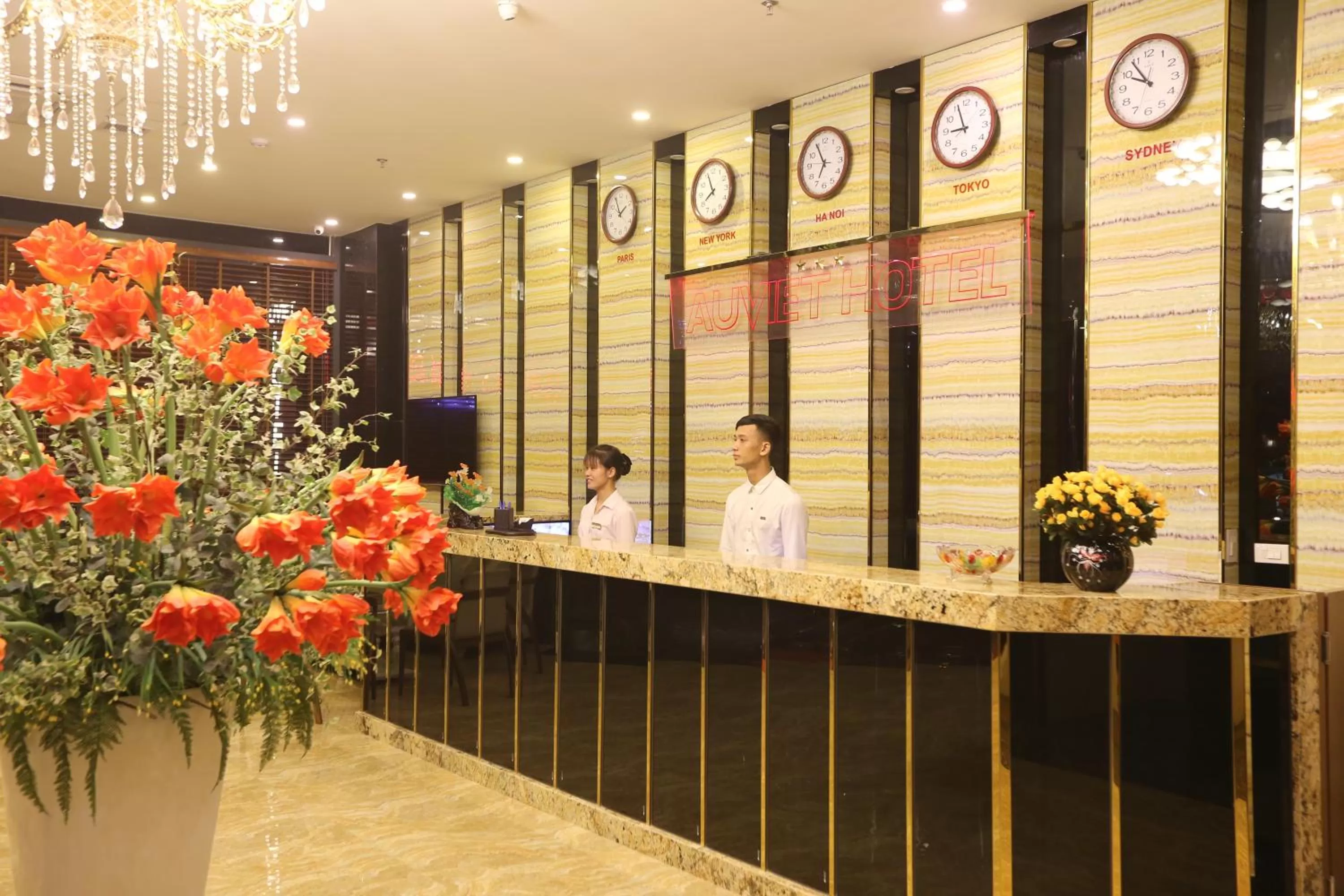 Lobby or reception in Au Viet Hotel
