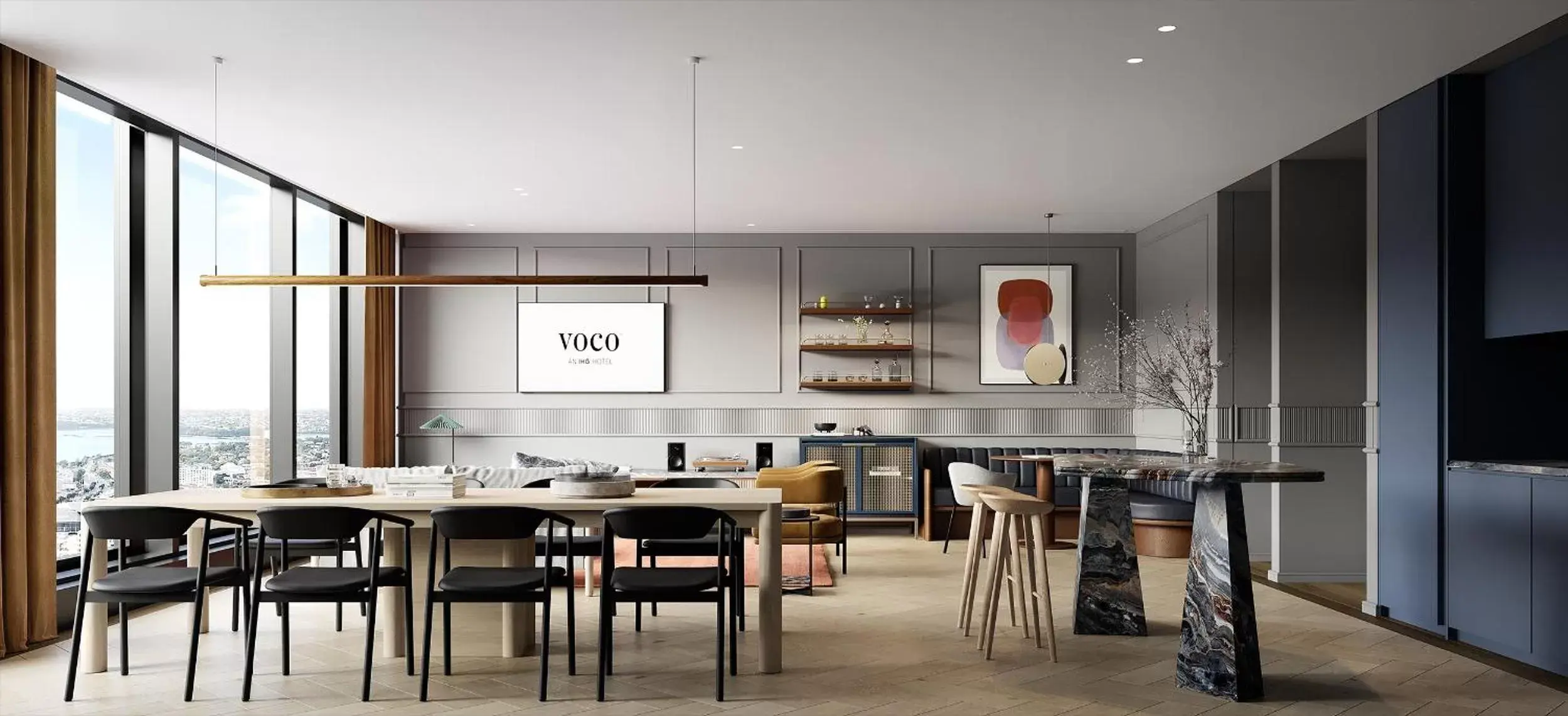 Living room, Restaurant/Places to Eat in voco Auckland City Centre, an IHG Hotel