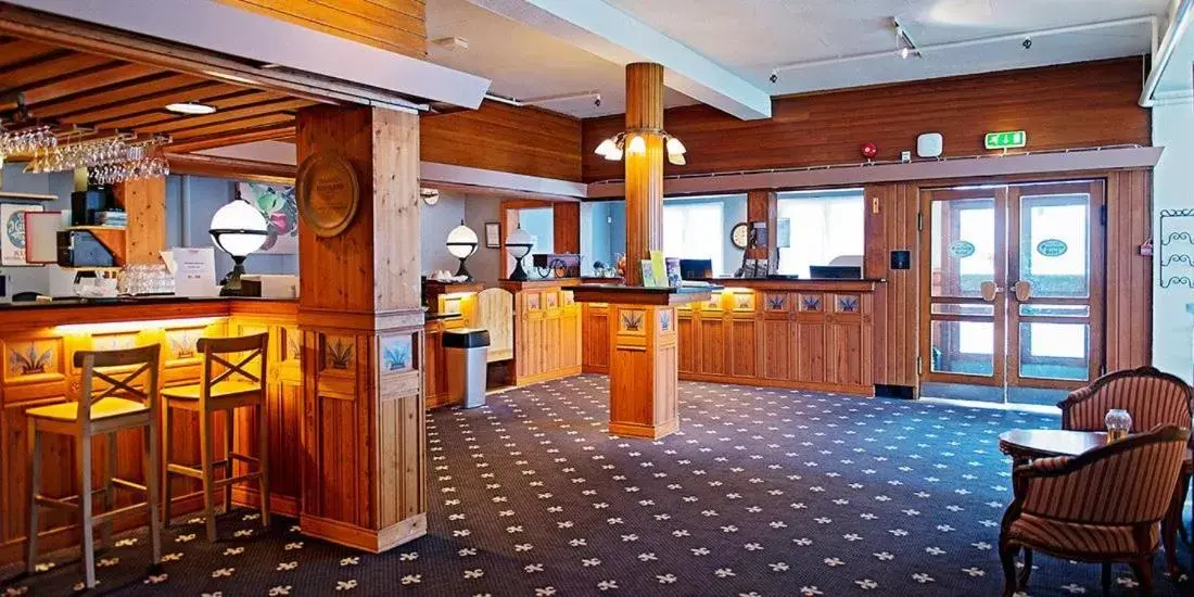 Lobby or reception in Thon Hotel Sandven Lobby or reception in Thon Hotel Sandven