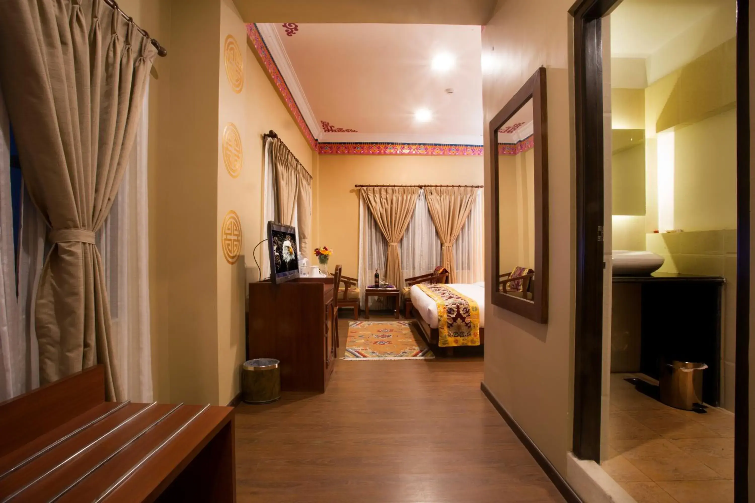 Bedroom, Seating Area in Hotel Harmika