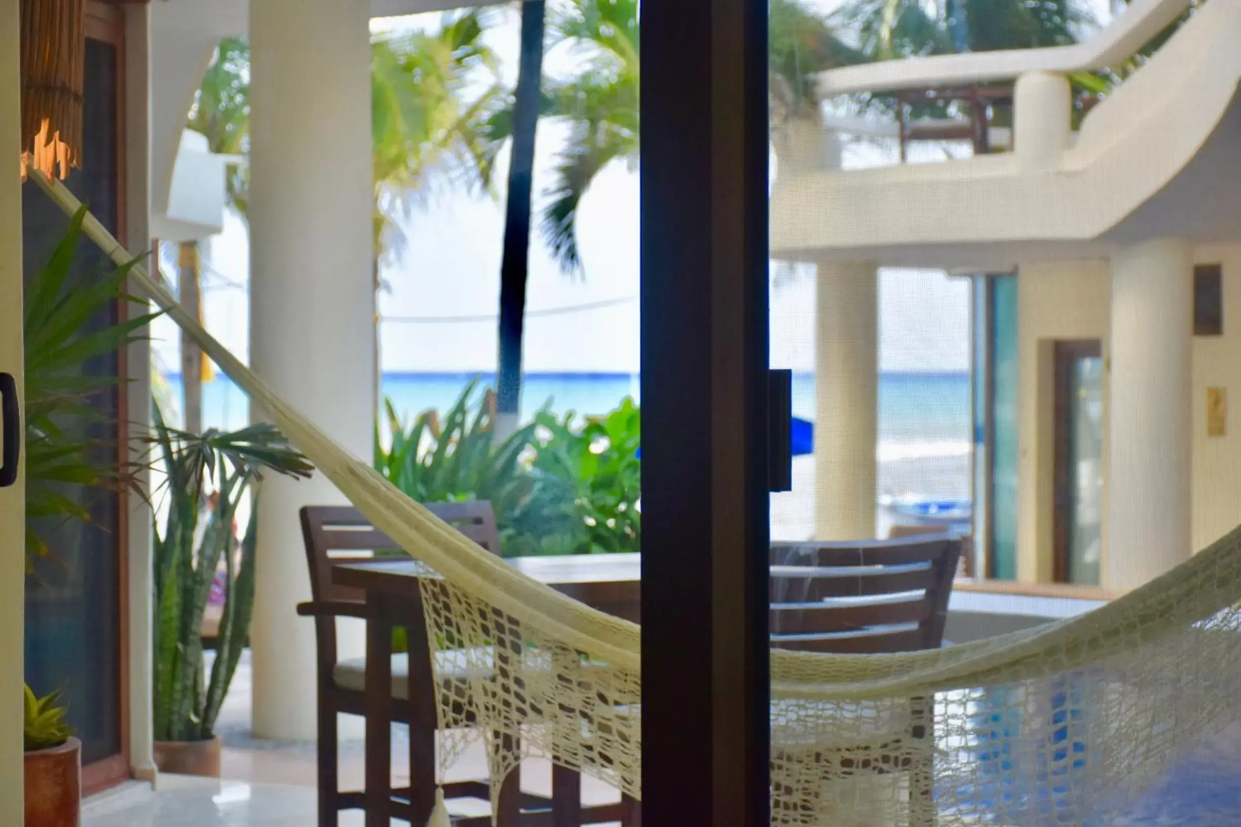 Balcony/Terrace, Pool View in Playa Palms Beach Hotel