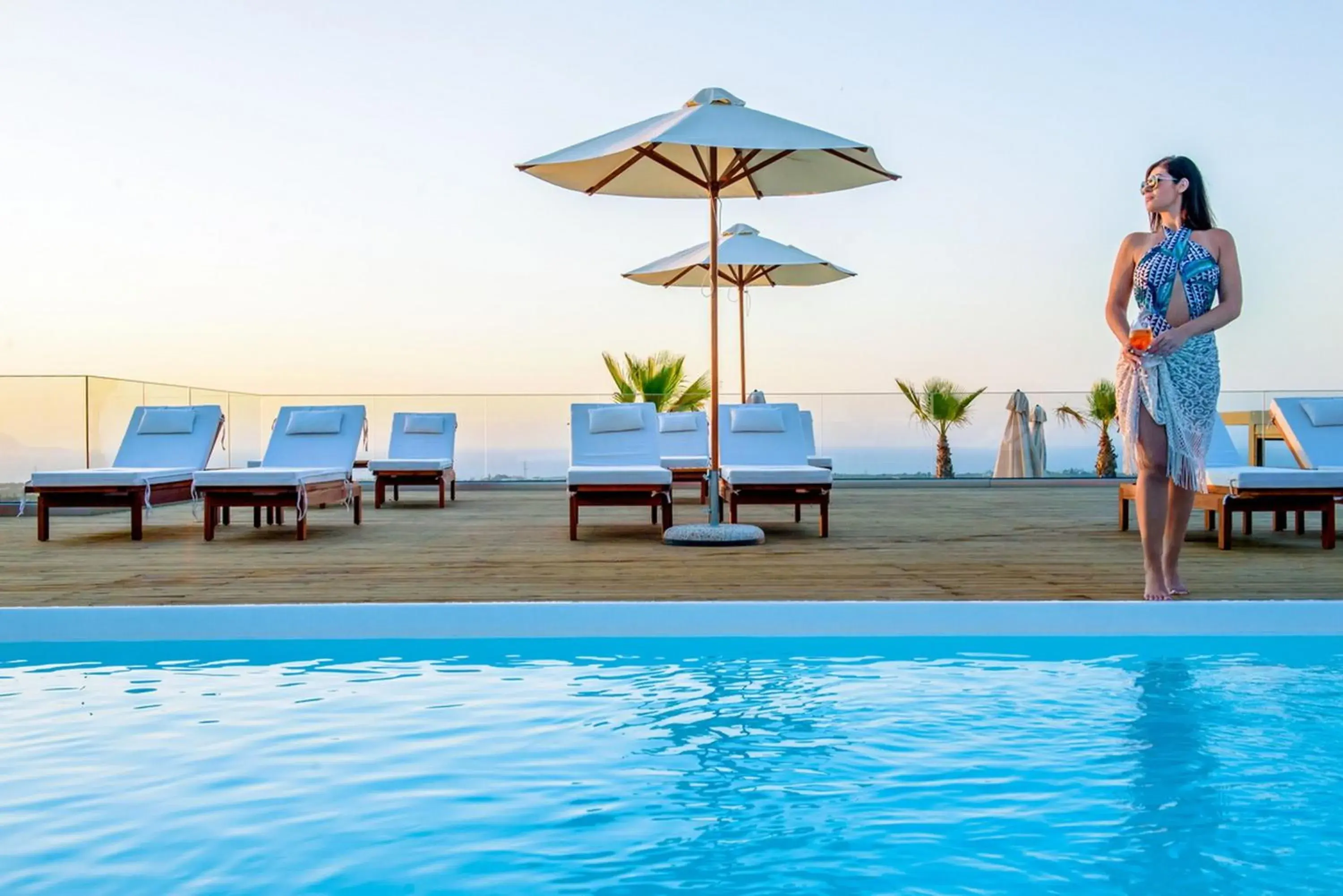 People, Swimming Pool in Villaggio Boutique Hotel Hersonissos - Adults Only