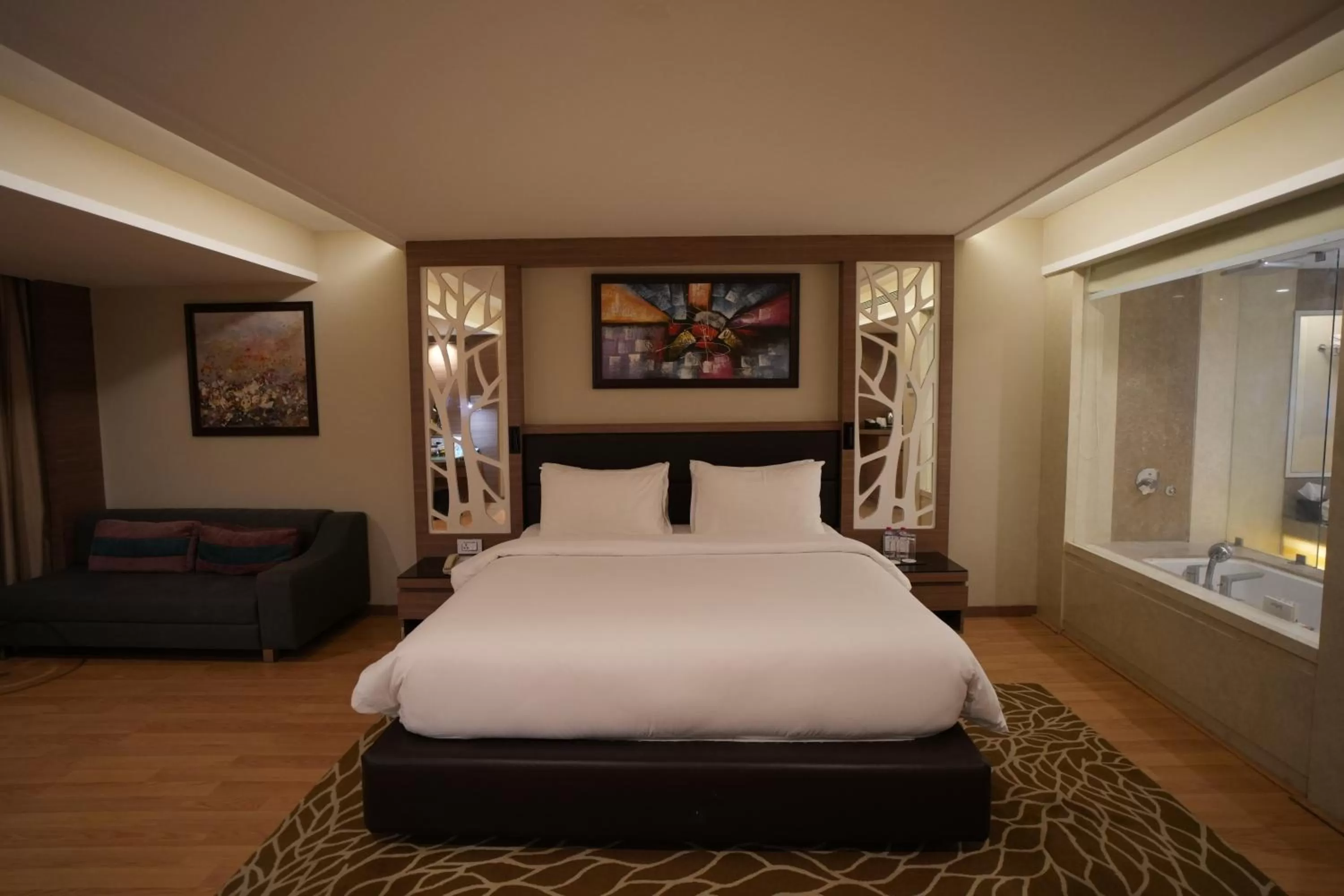 Bed in Radisson Udaipur