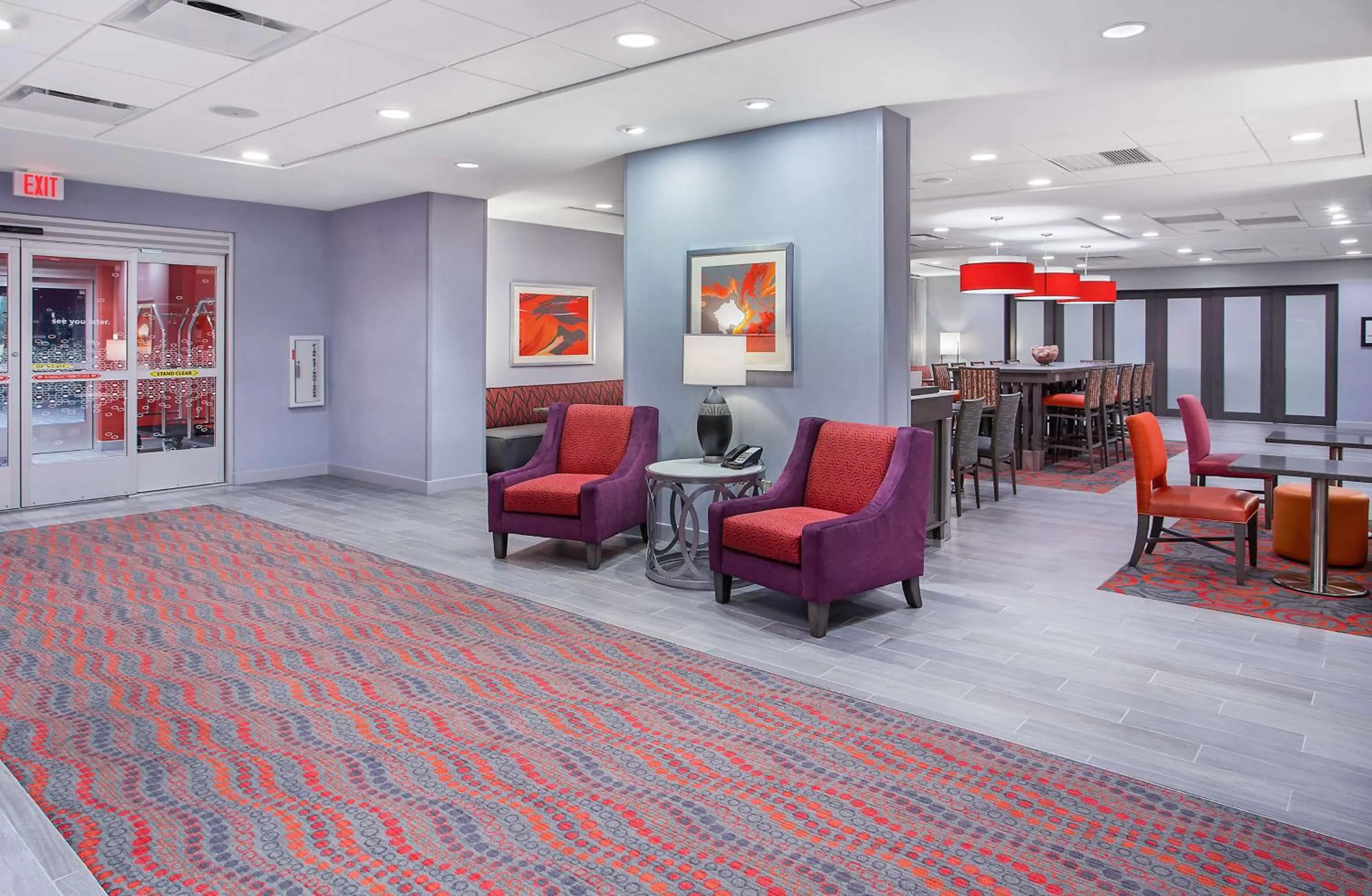 Lobby or reception in Hampton Inn Vincennes