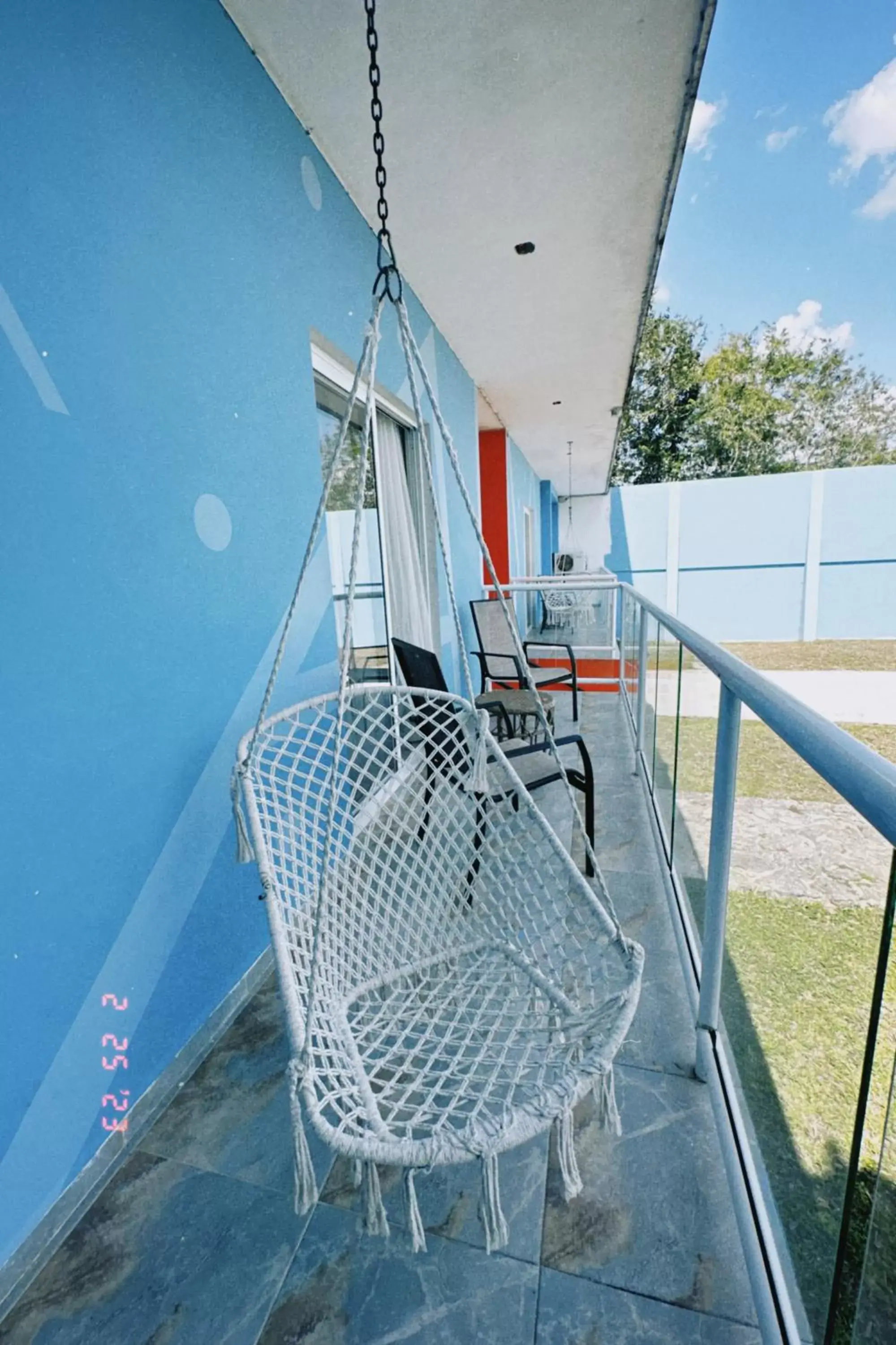 Balcony/Terrace in Hotel Awazul Bacalar