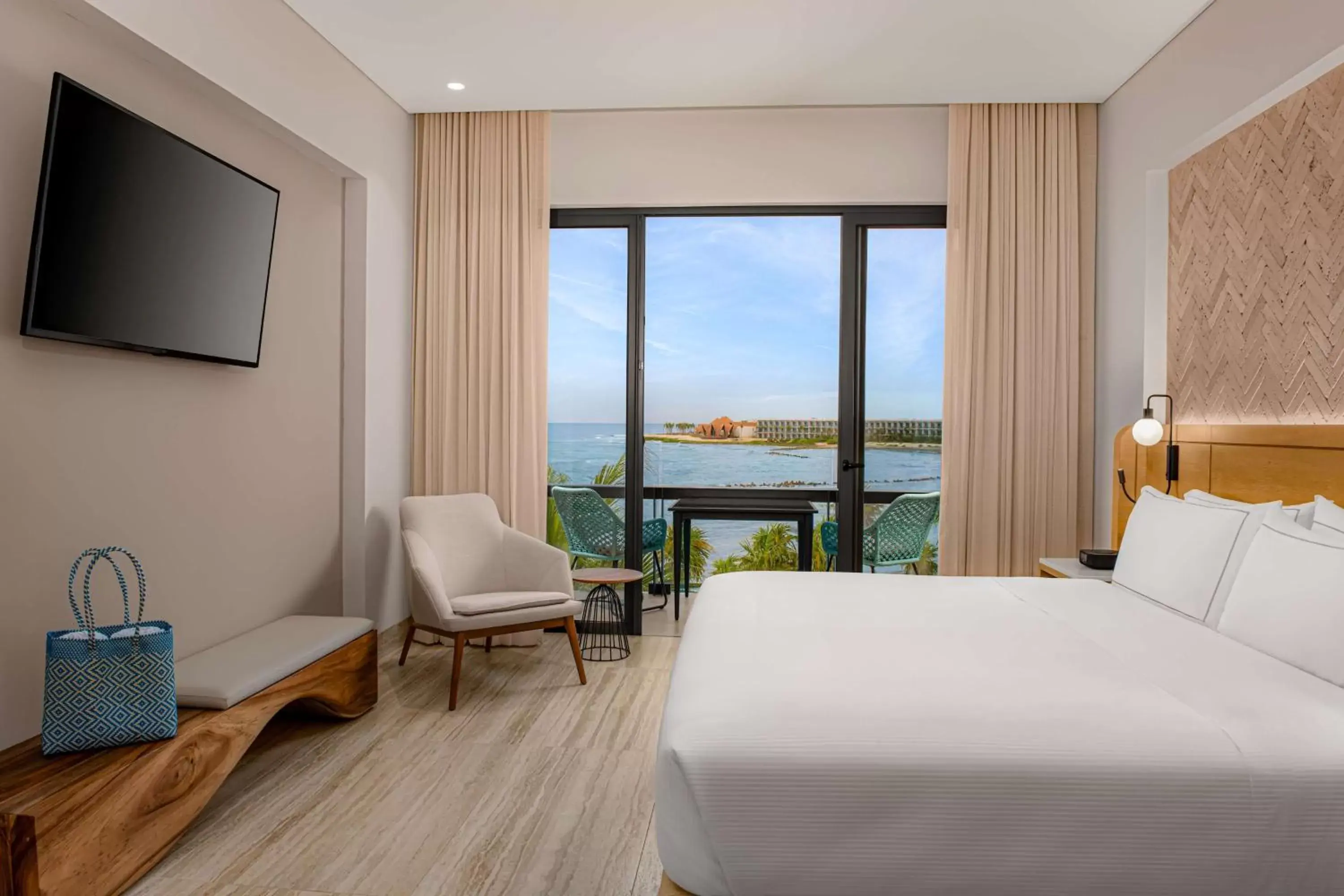 Bed in Hilton Tulum Riviera Maya All-Inclusive Resort