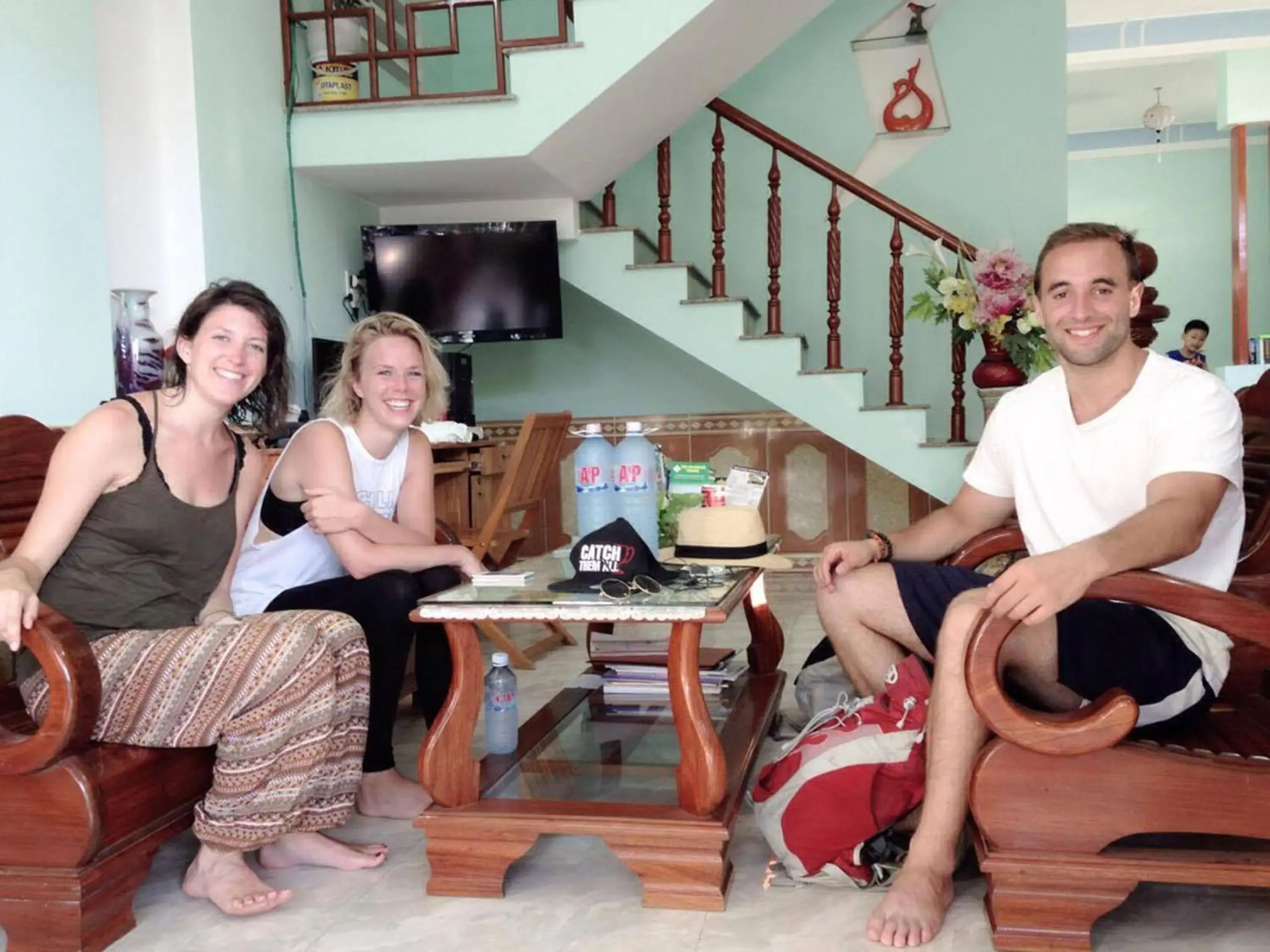 group of guests, Staff in Thu Bon Riverside Homestay