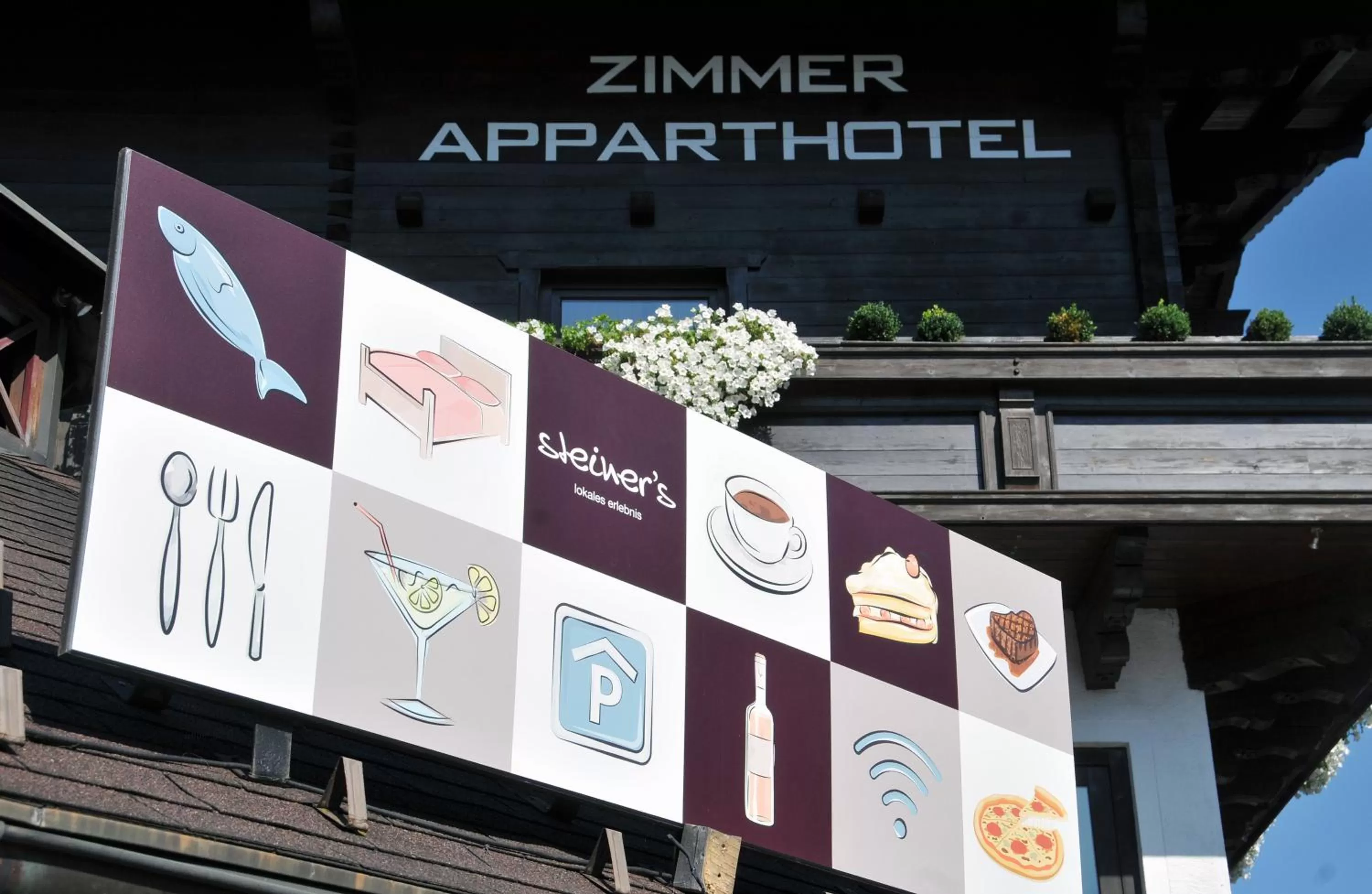 Facade/entrance, Property Logo/Sign in Apparthotel Restaurant Steiners