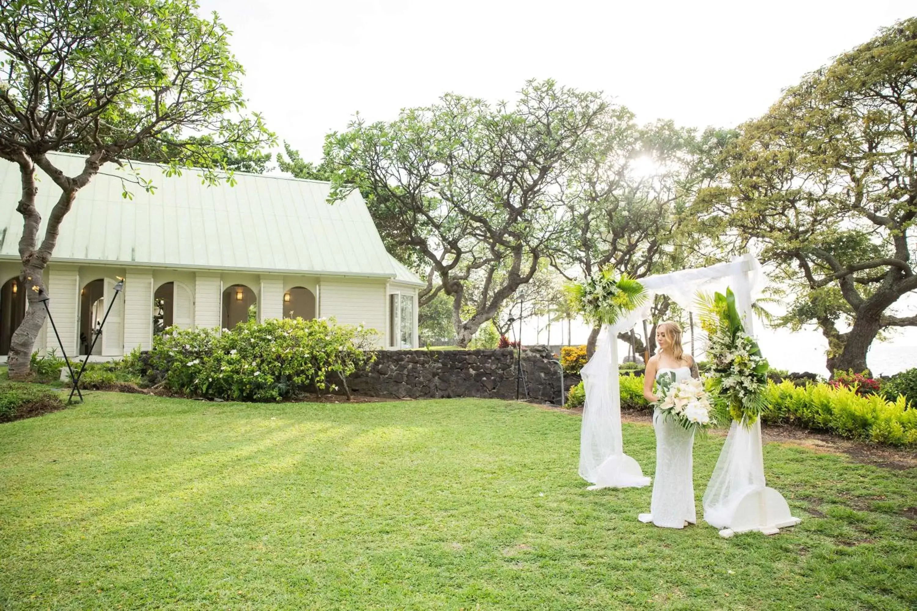 wedding, Garden in Outrigger Kona Resort and Spa