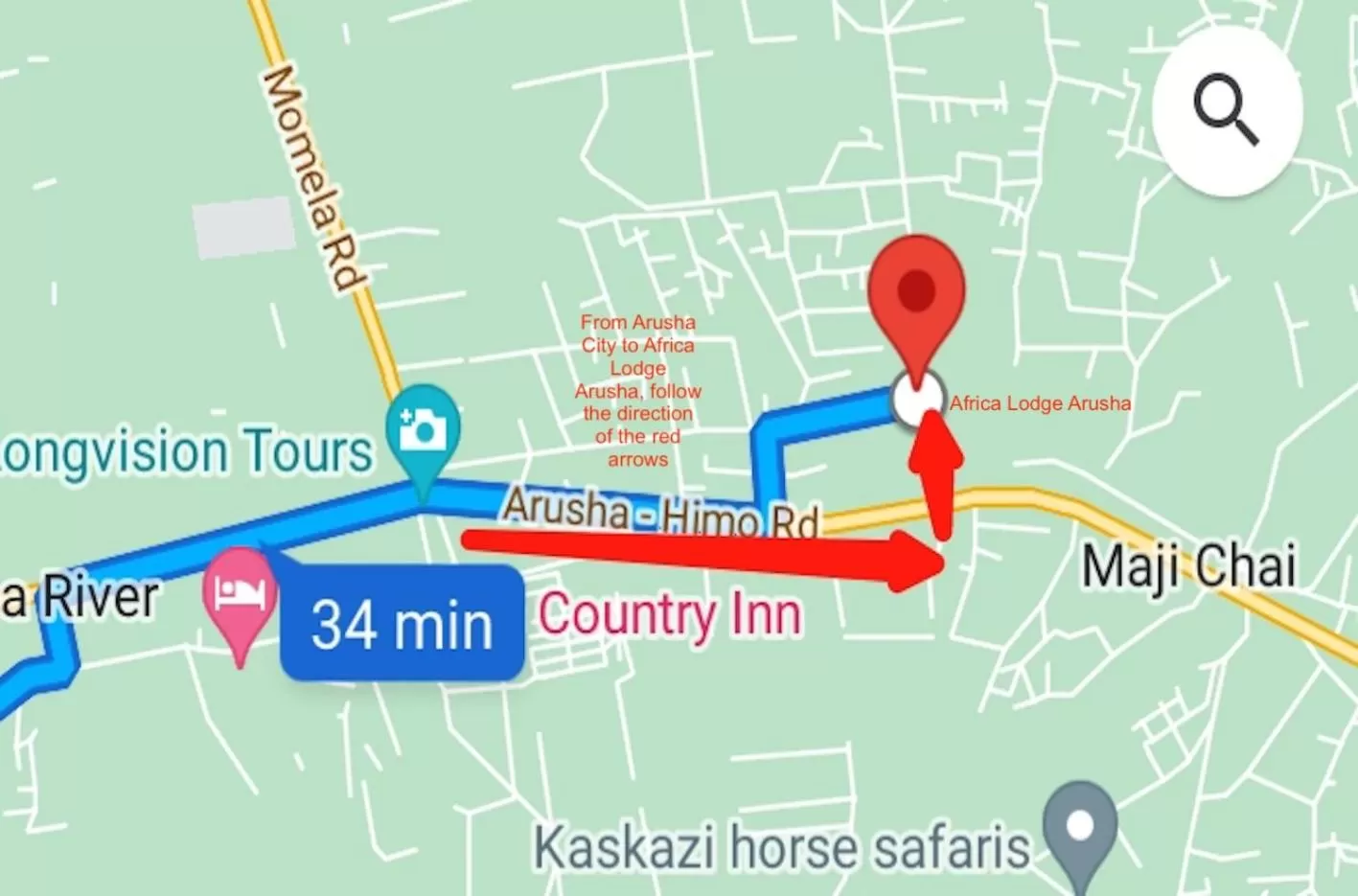 Property building, Bird's-eye View in Africa Lodge Arusha