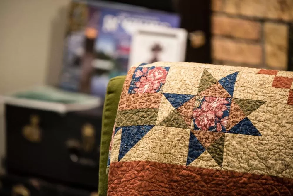 Bed in Rustlers Lodge