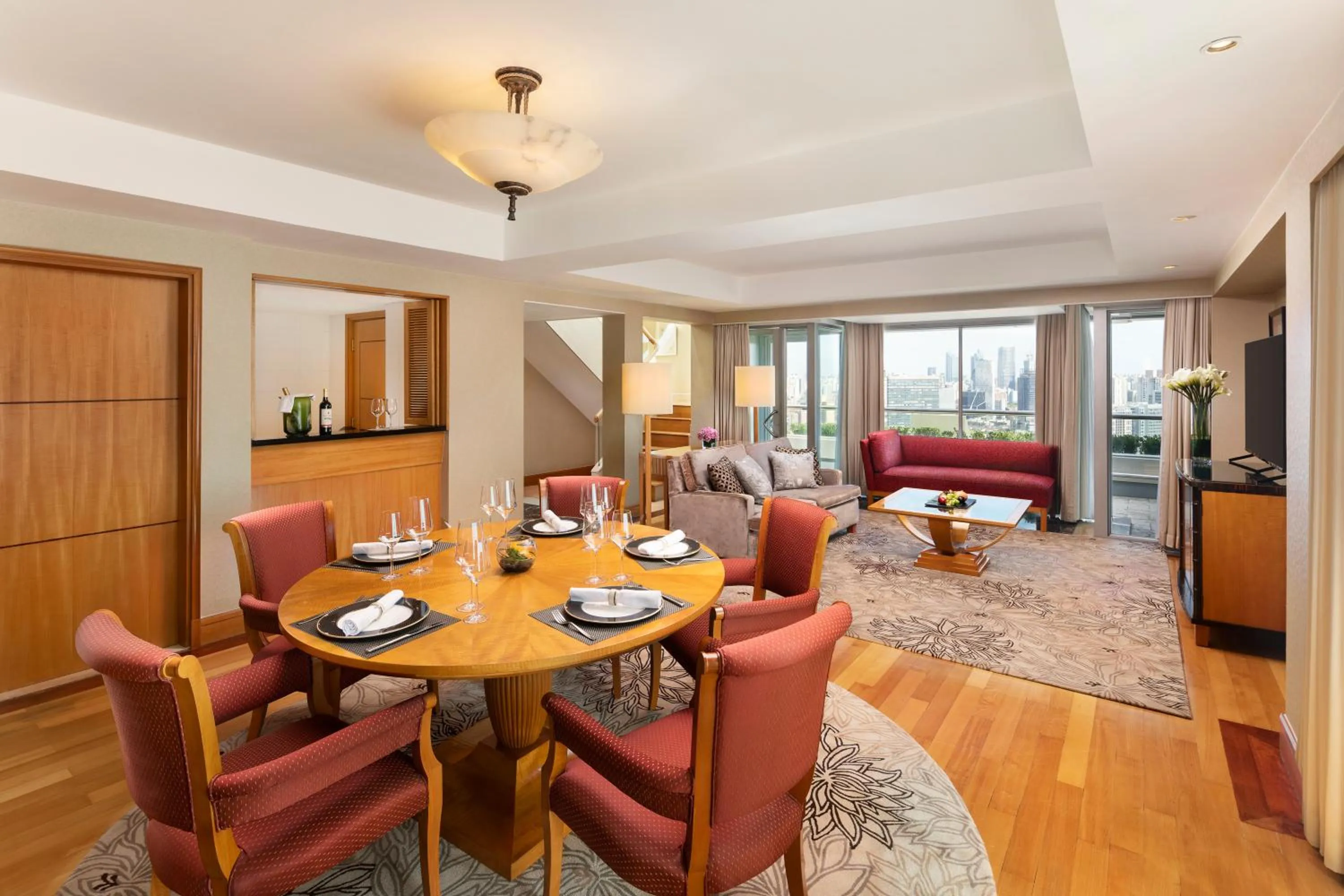 Living room in Radisson Collection Hotel, Yangtze Shanghai