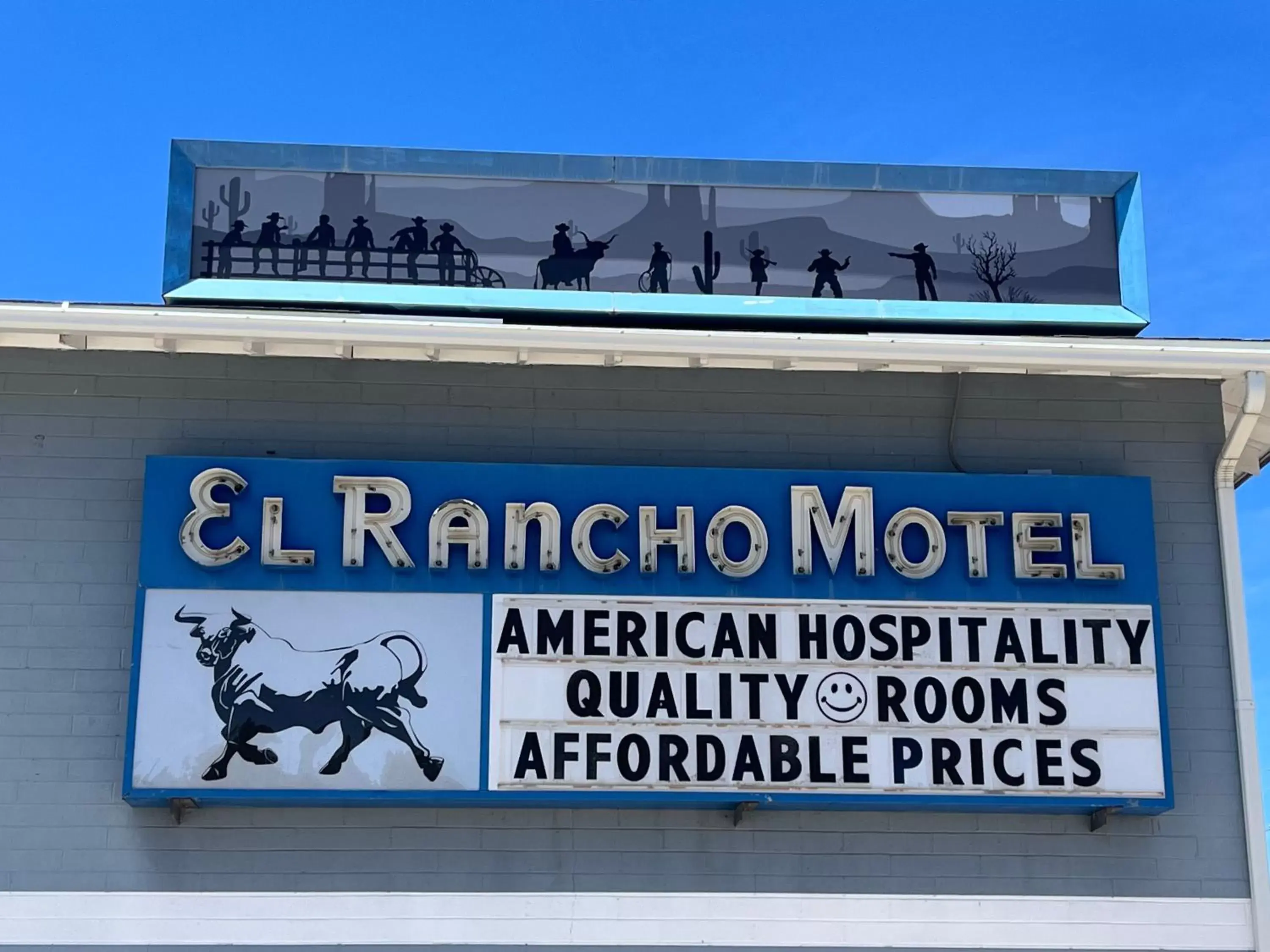 Property logo or sign in El Rancho Motel