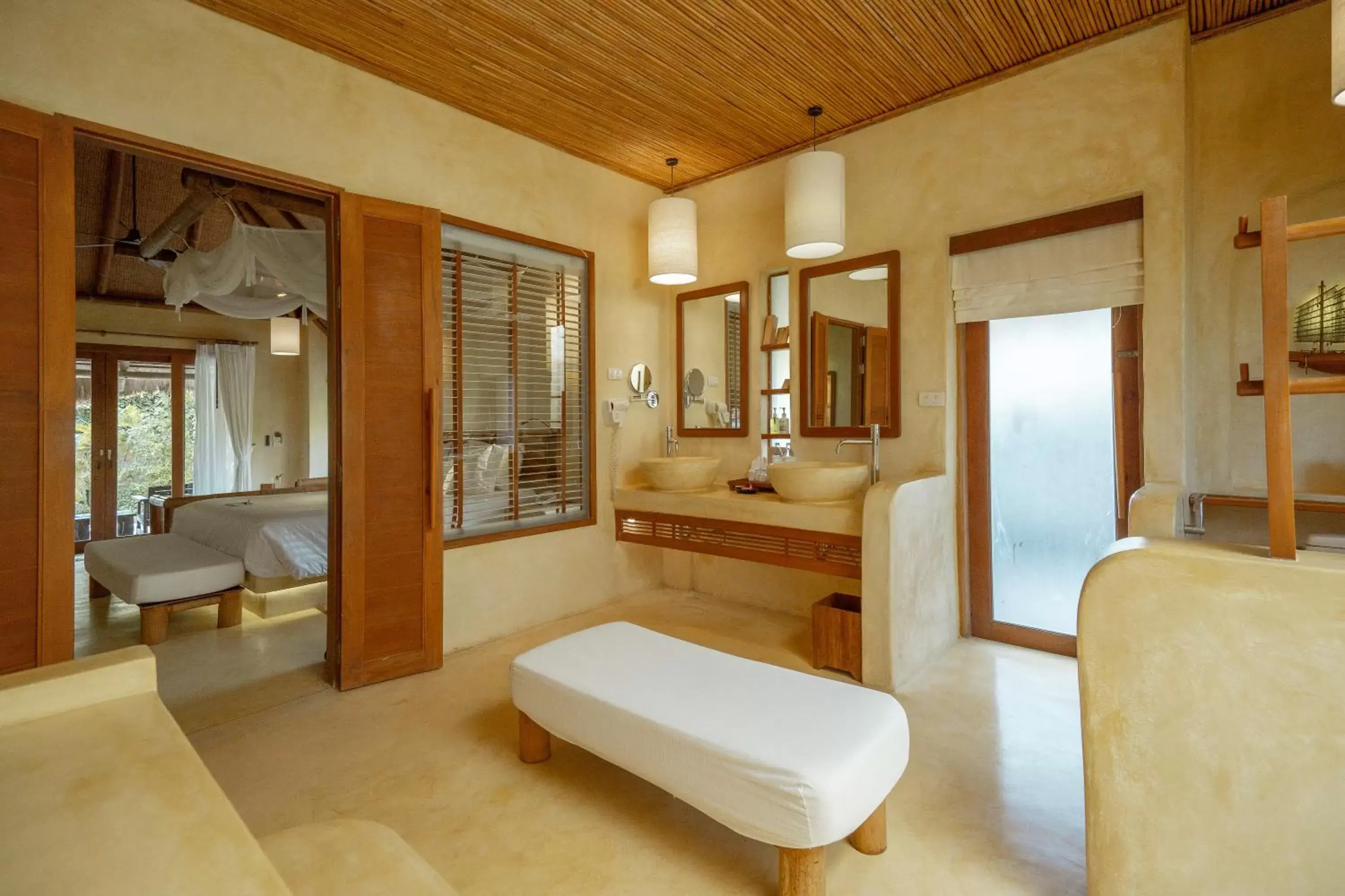 Bathroom, Bed in High Season Pool Villa & Spa Bathroom, Bed in High Season Pool Villa & Spa