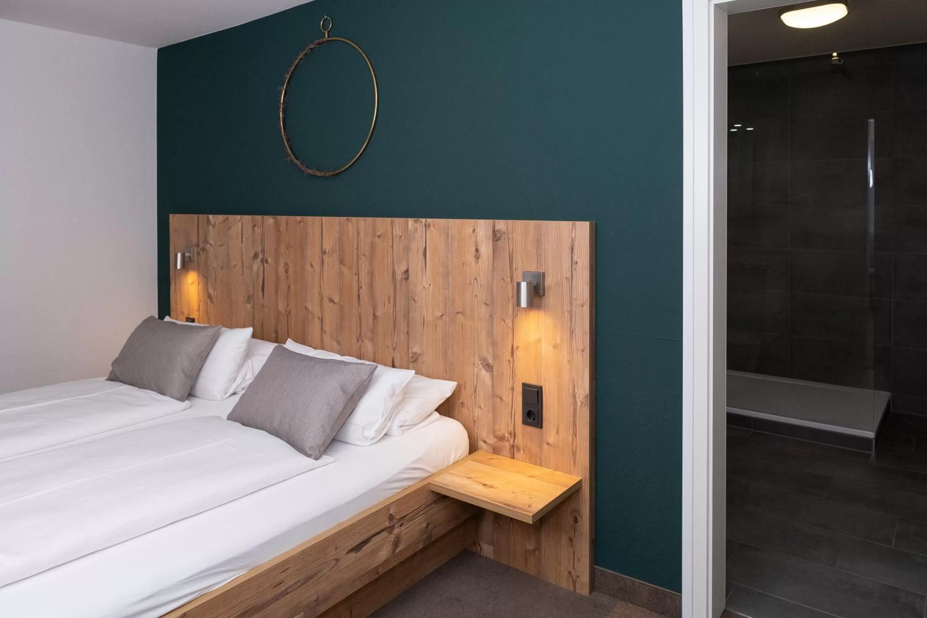 Bed in Gasthaus Hotel Kranz