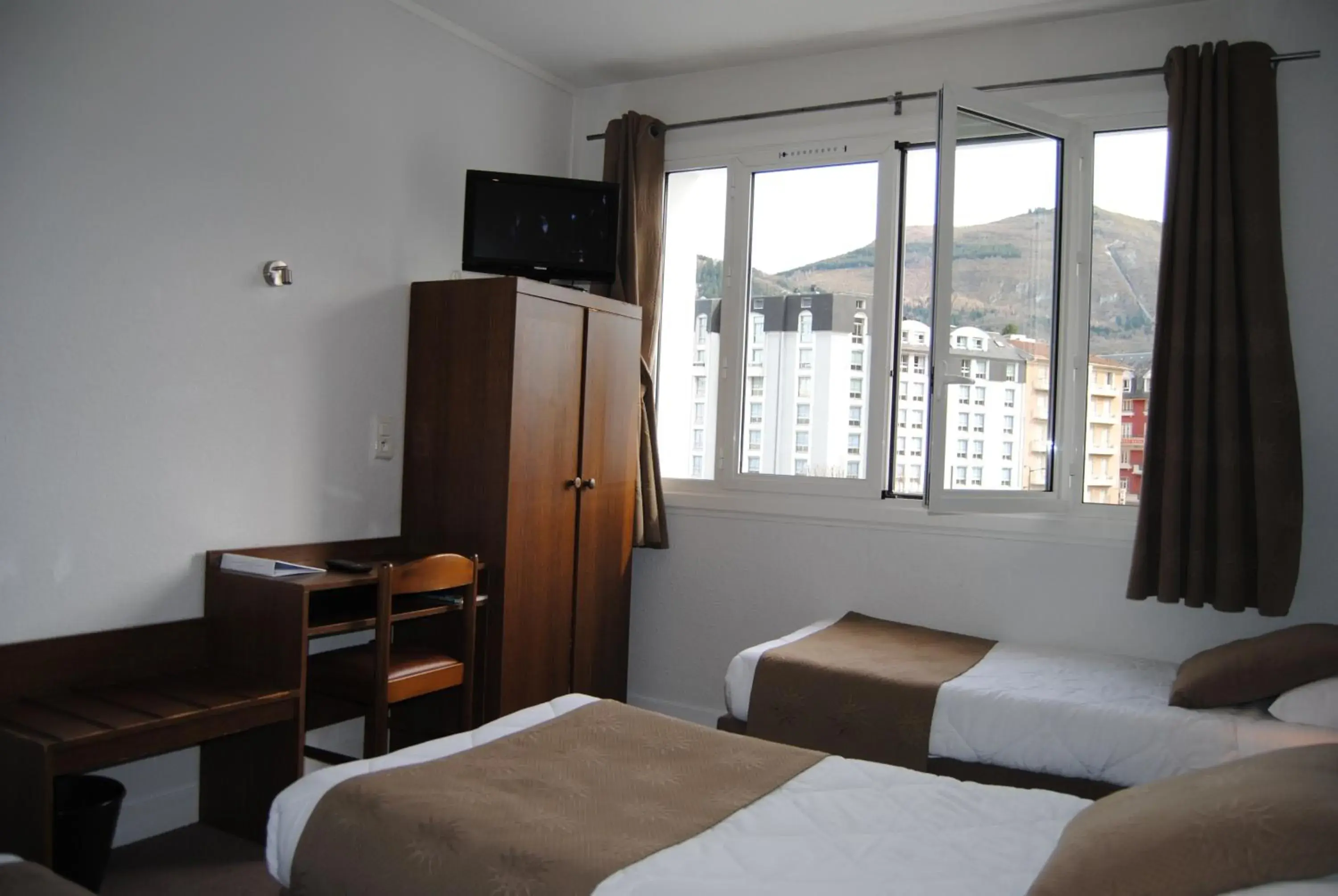 Bedroom, Bed in Hotel Notre Dame de la Sarte