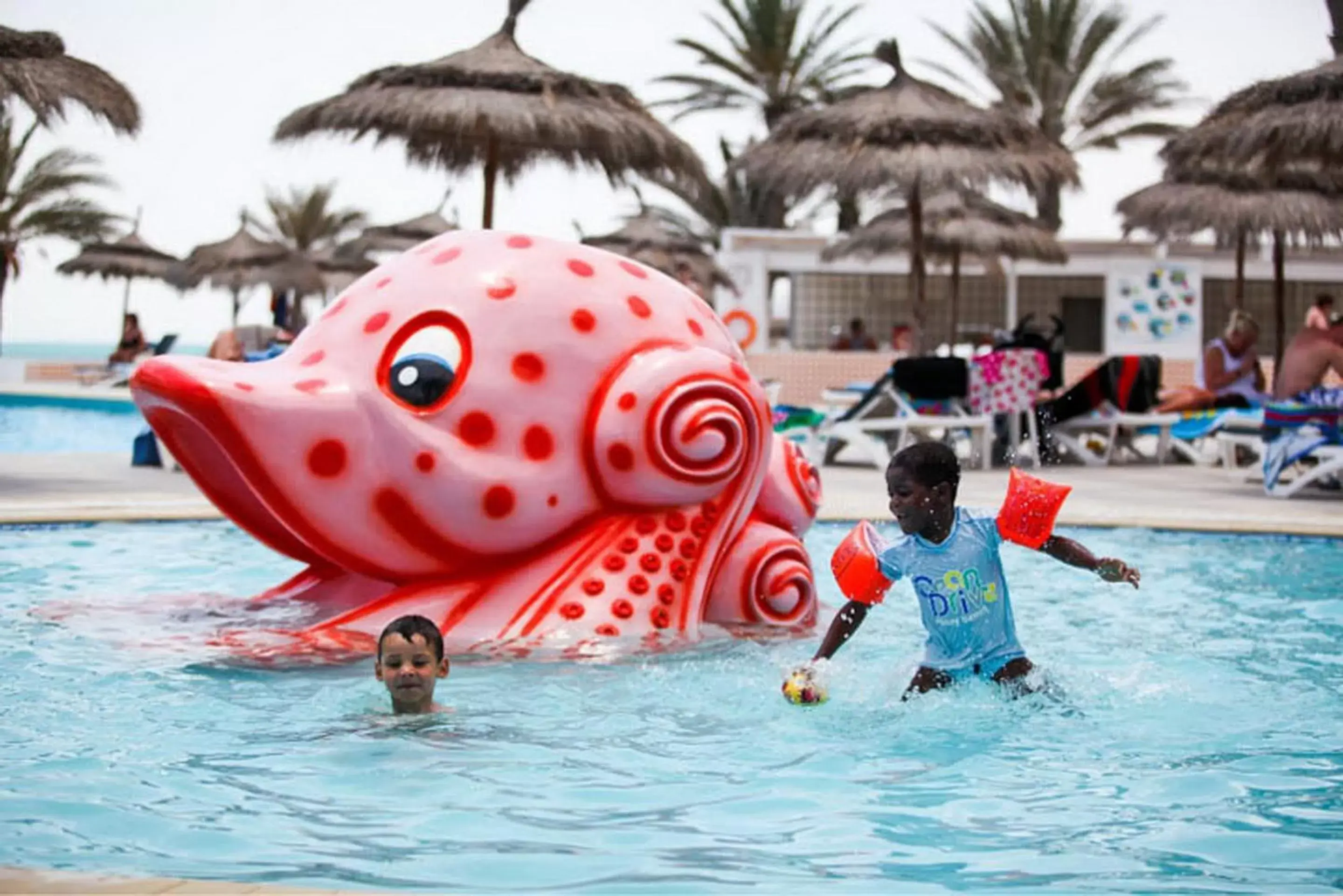 Children play ground, Swimming Pool in El Mouradi Djerba Menzel