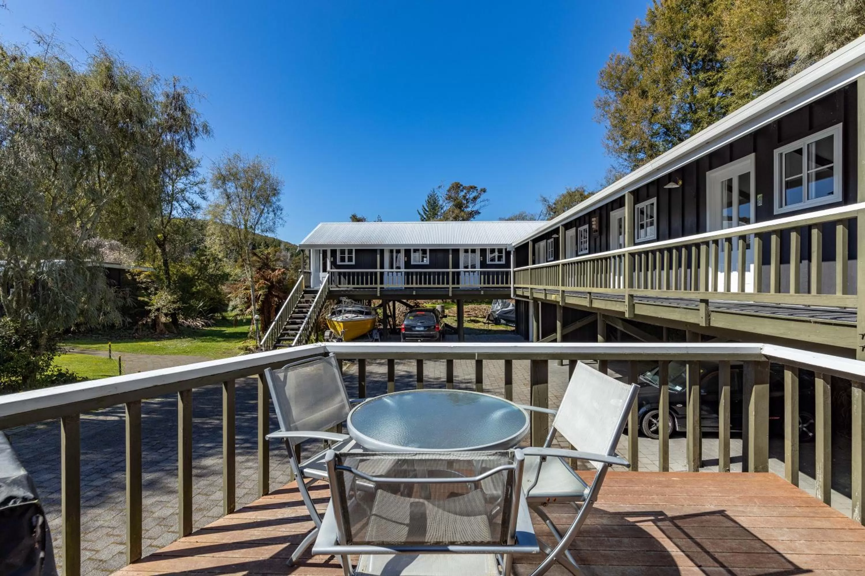 Balcony/Terrace in Sportsmans Lodge Turangi