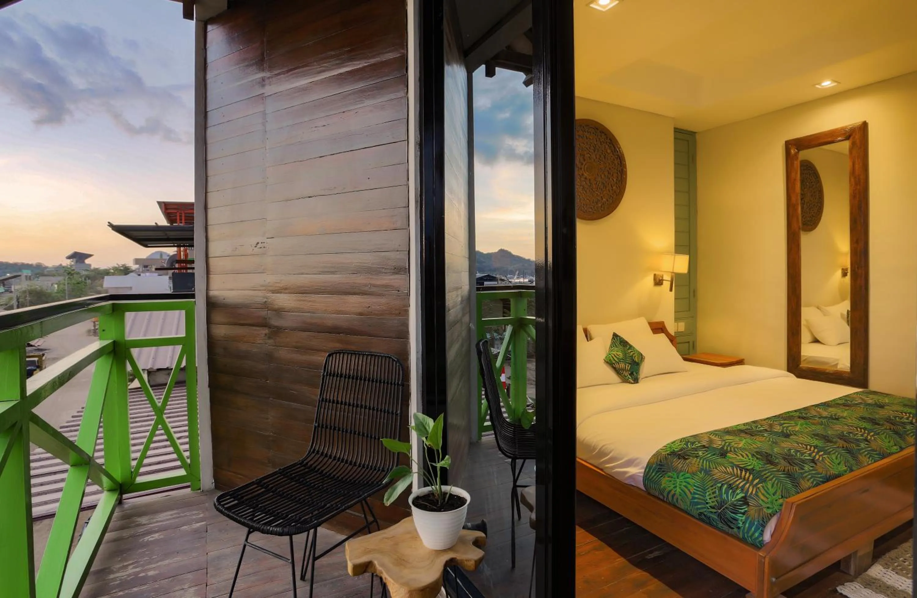 Balcony/Terrace, Bed in Eco Tree O'tel