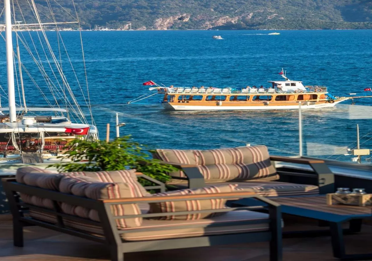 Lounge or bar in Sunset Hotel Marmaris