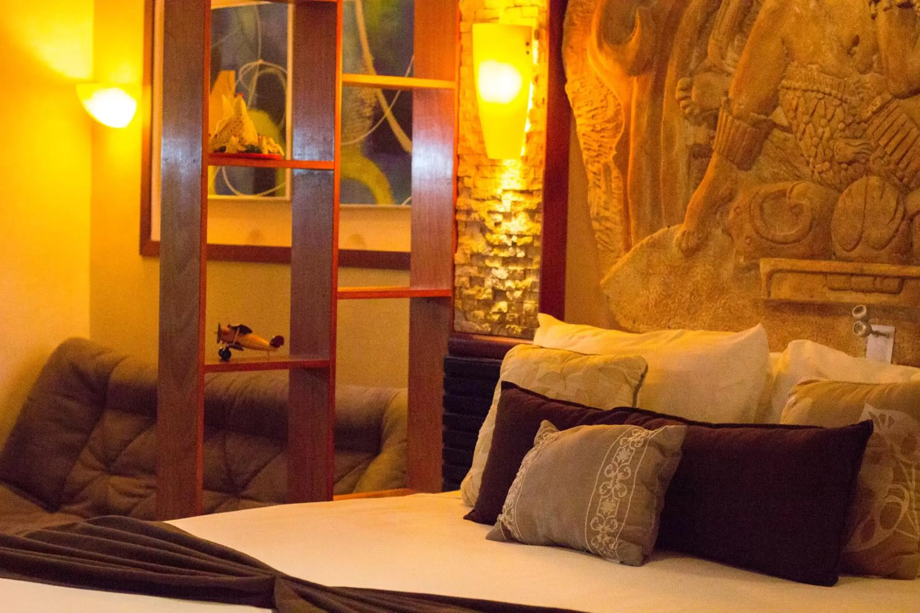 Bedroom, Bed in Cocos Cabañas Playa del Carmen Adults Only Bedroom, Bed in Cocos Cabañas Playa del Carmen Adults Only