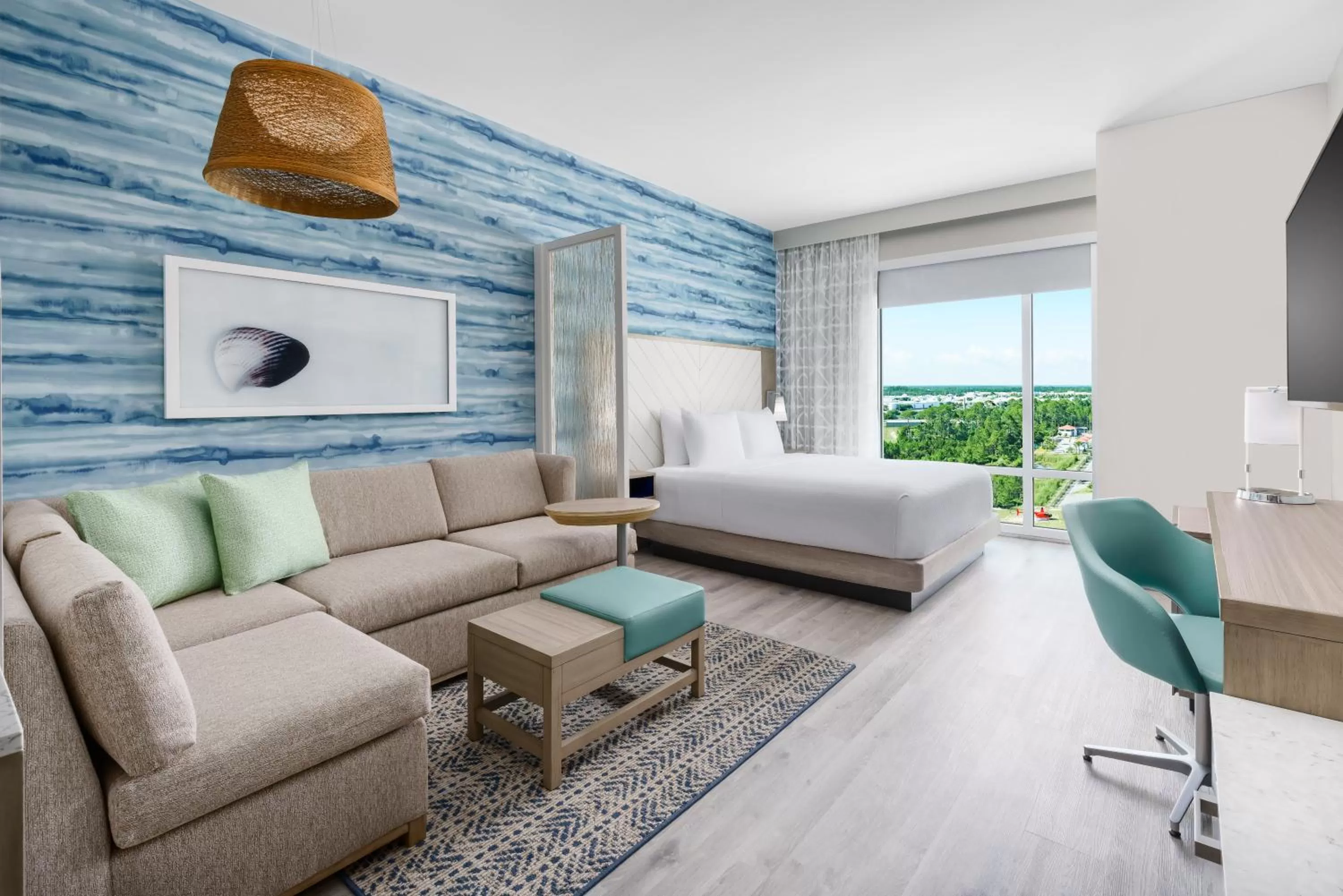 Living room in Hyatt Place Panama City Beach - Beachfront