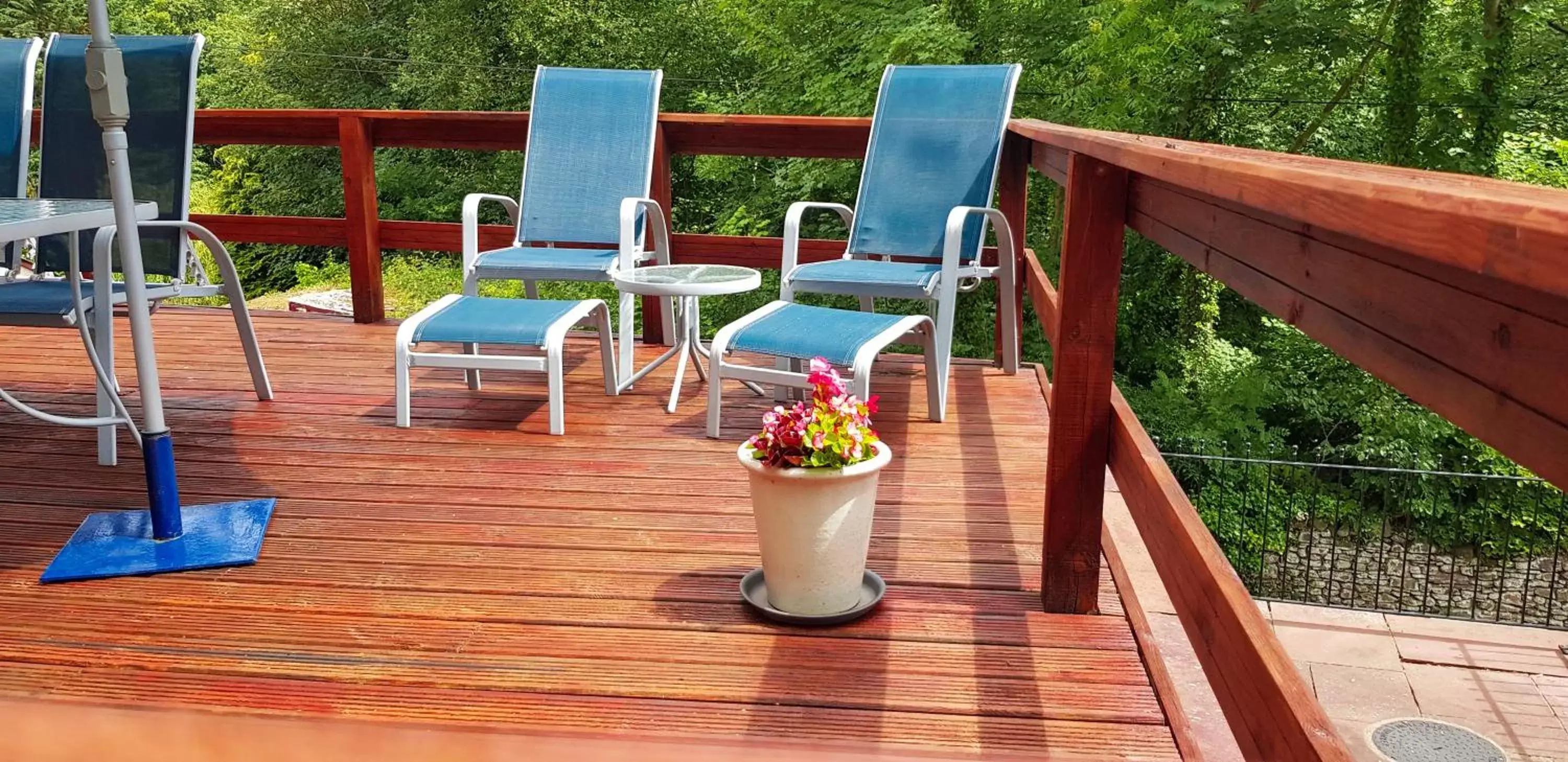 Balcony/Terrace in Mill Lodge-Brecon Beacons