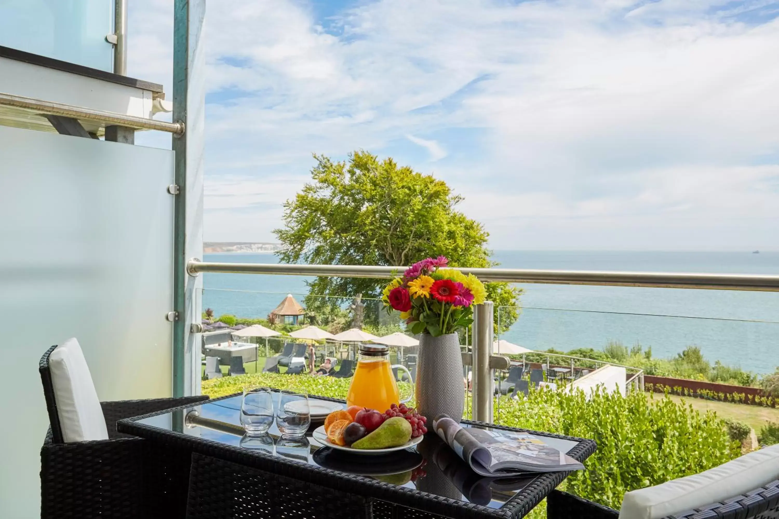 Balcony/Terrace in Luccombe Hall Hotel