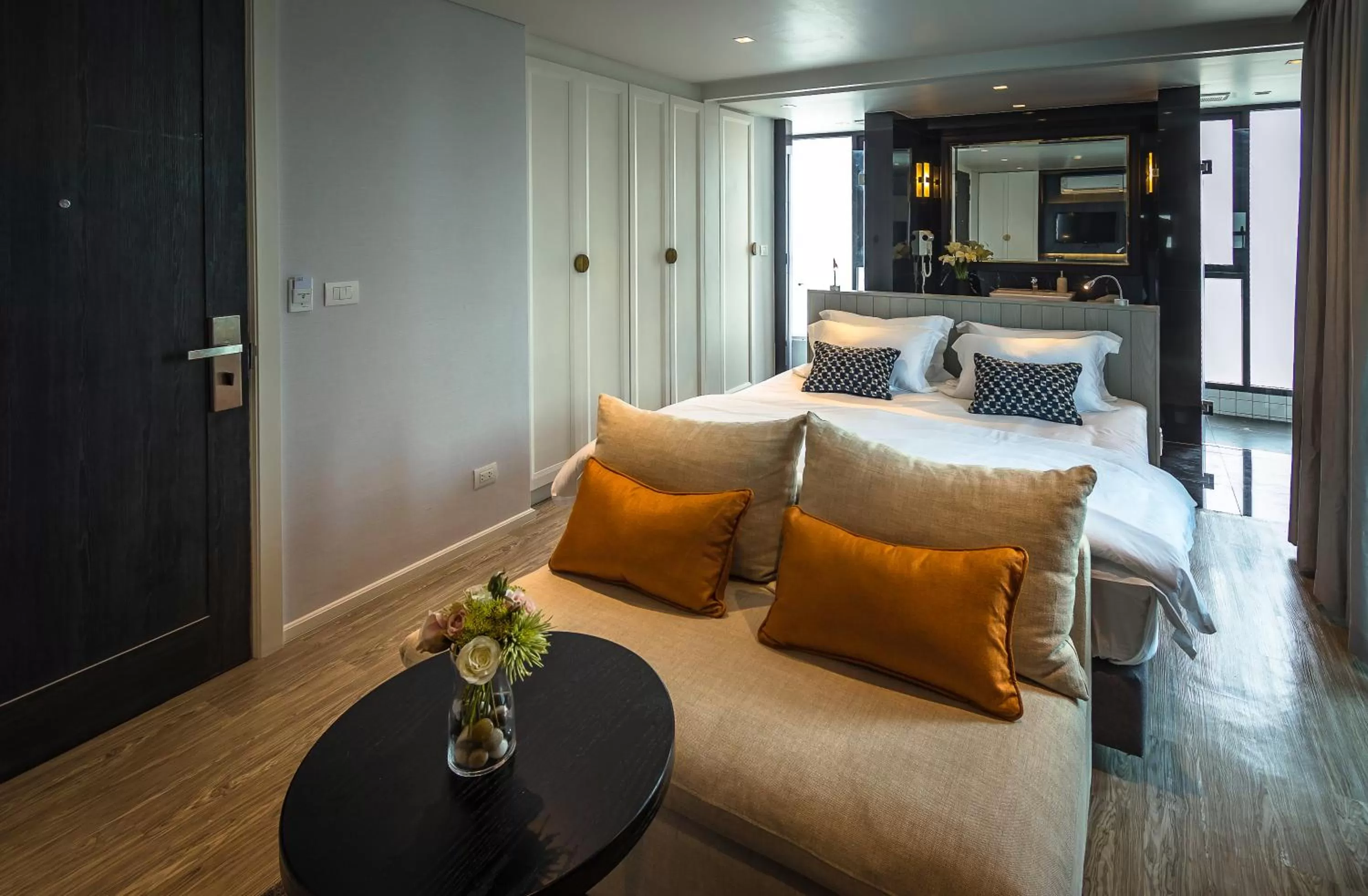 Bed in Apartelle Jatujak Hotel