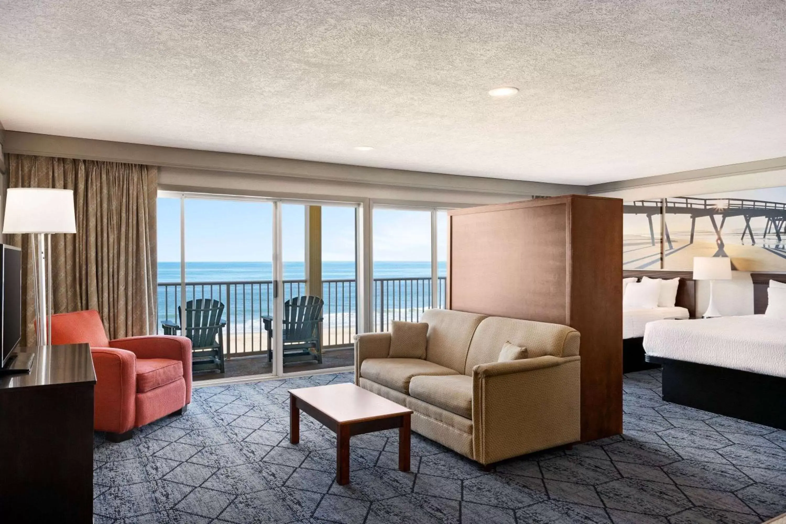 Bed, Seating Area in Days Inn by Wyndham Ocean City Oceanfront
