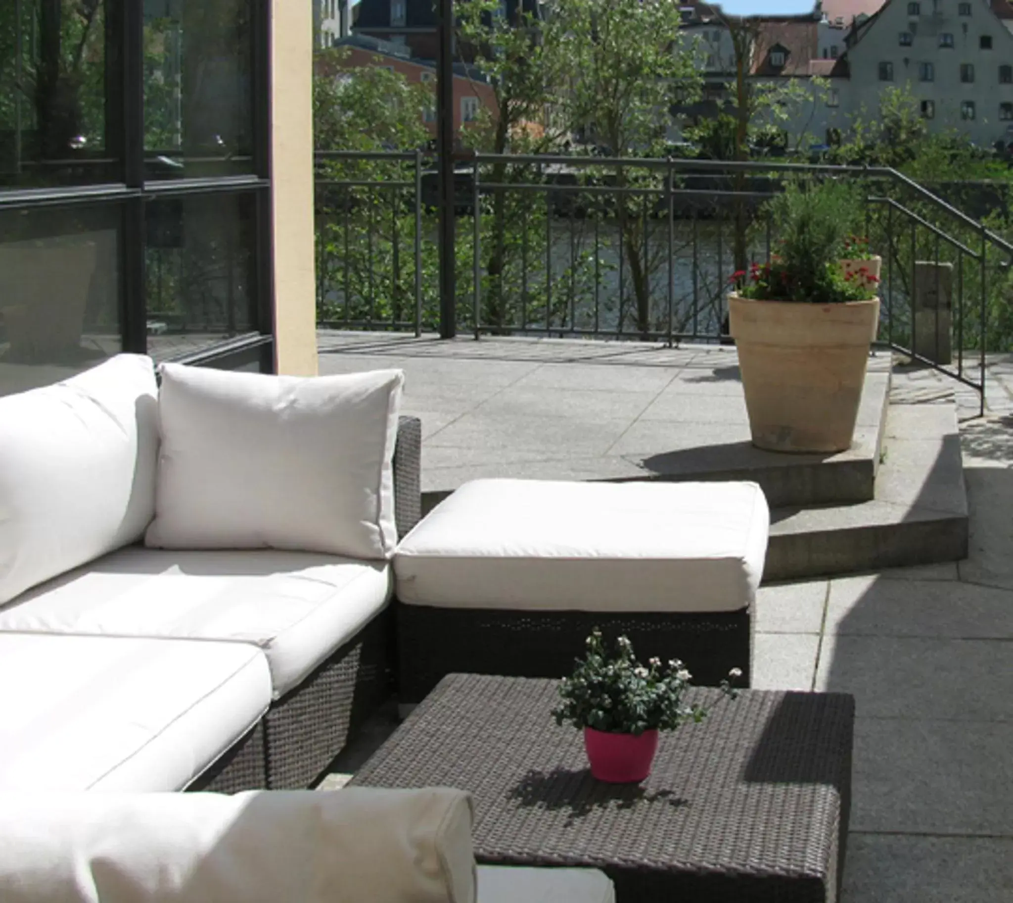 Balcony/Terrace in SORAT Insel-Hotel Regensburg