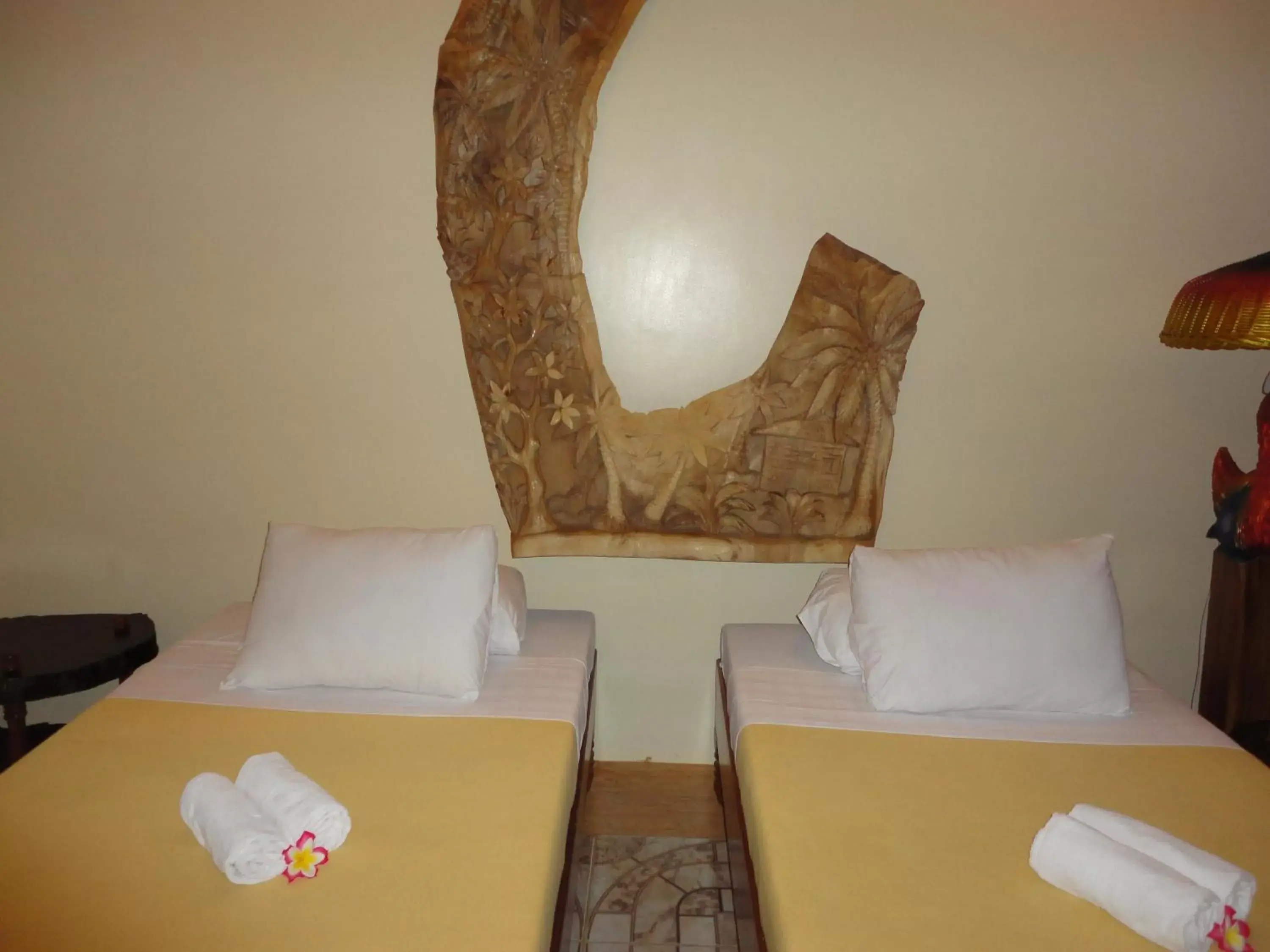 Decorative detail, Bed in Deep Forest Garden Hotel