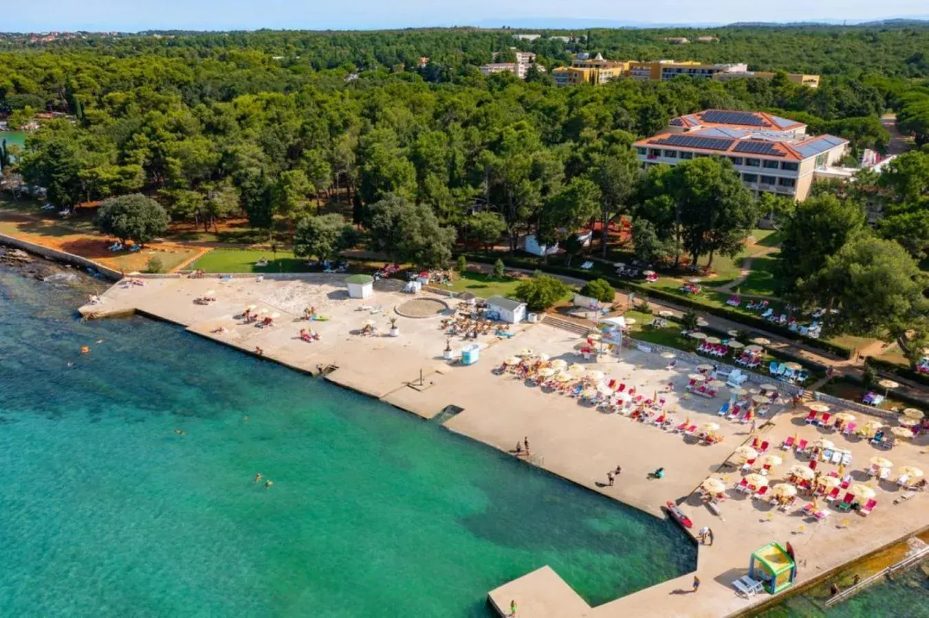 Beach, Bird's-eye View in Hotel Aurora Plava Laguna