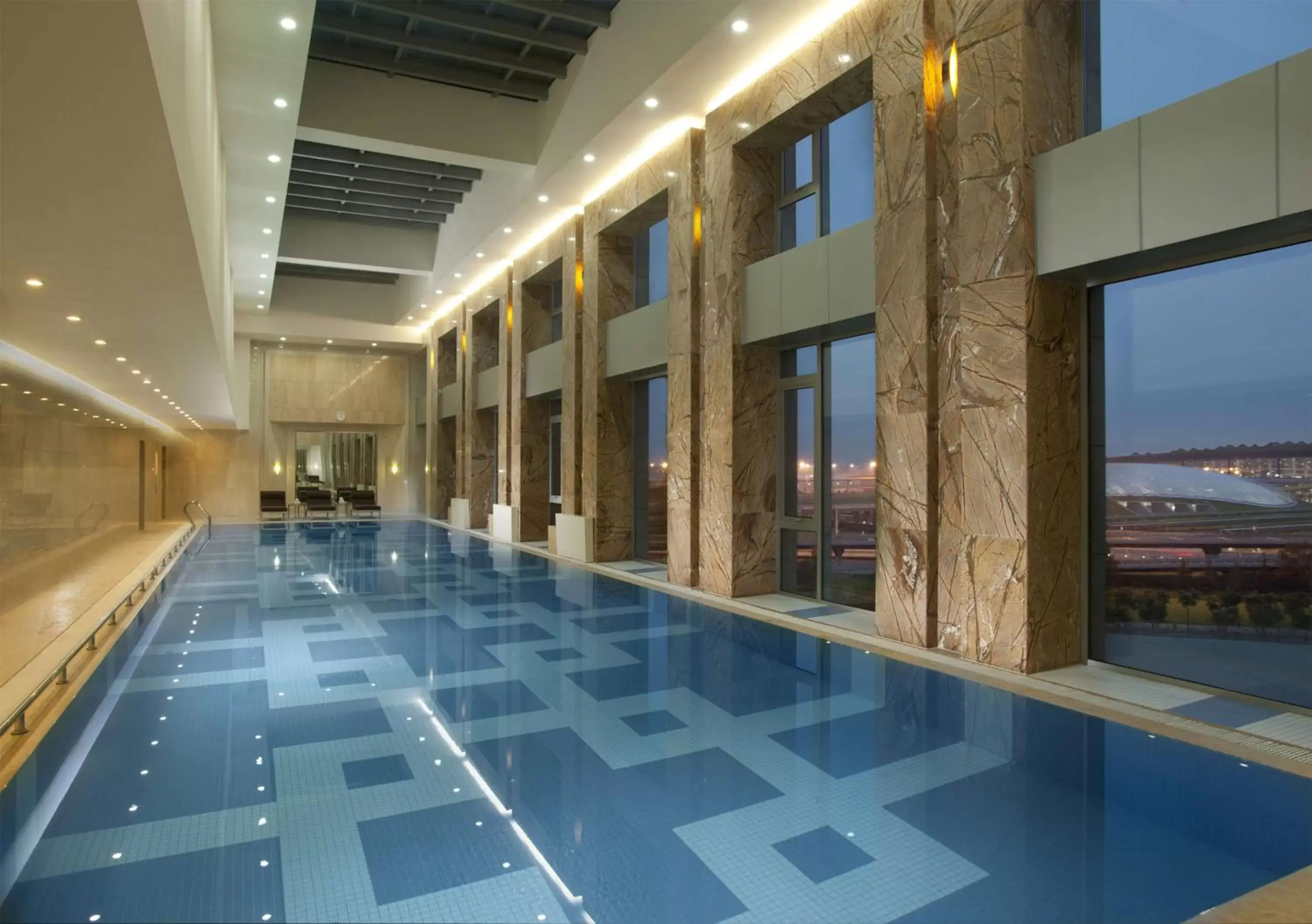 Pool view, Swimming Pool in Hilton Beijing Capital Airport