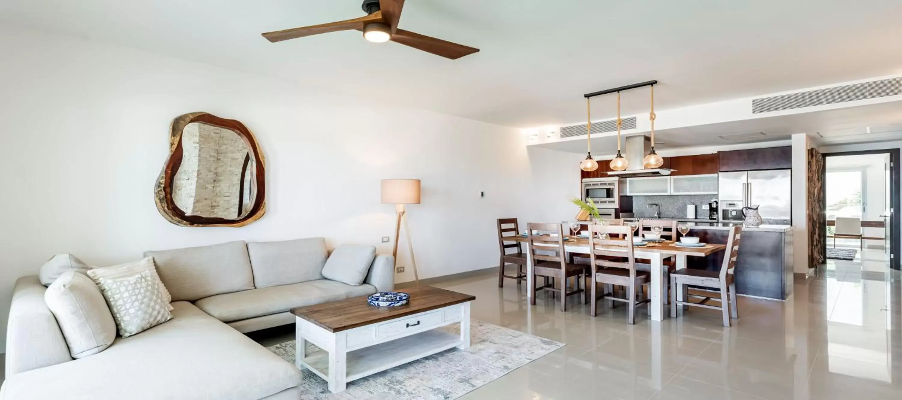 Seating Area in Mareazul Beach Front Condos At playa del Carmen